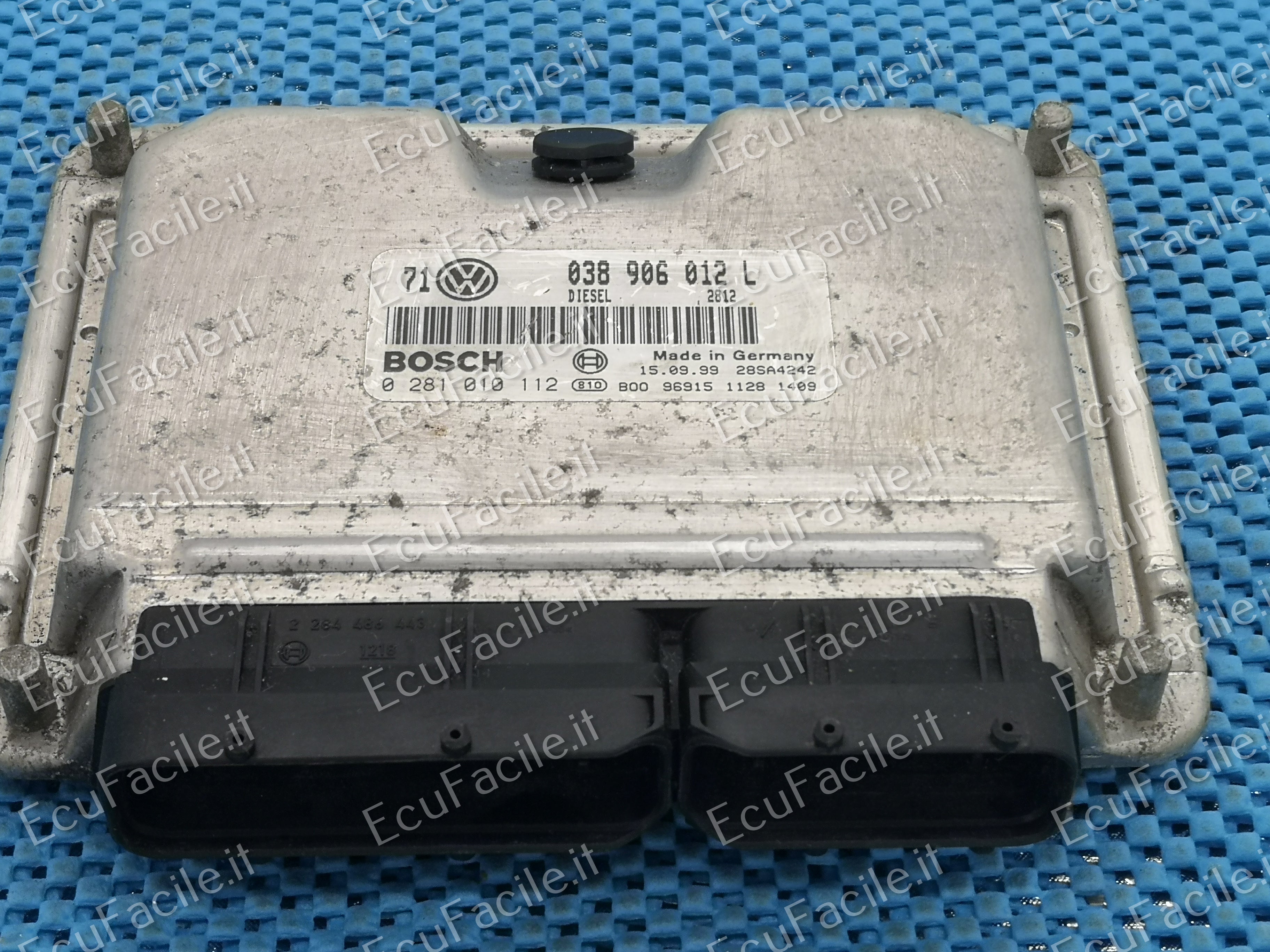 ECU VW GOLF 0281010112 038906012L 1.9 TDI AHF EDC15 VM+