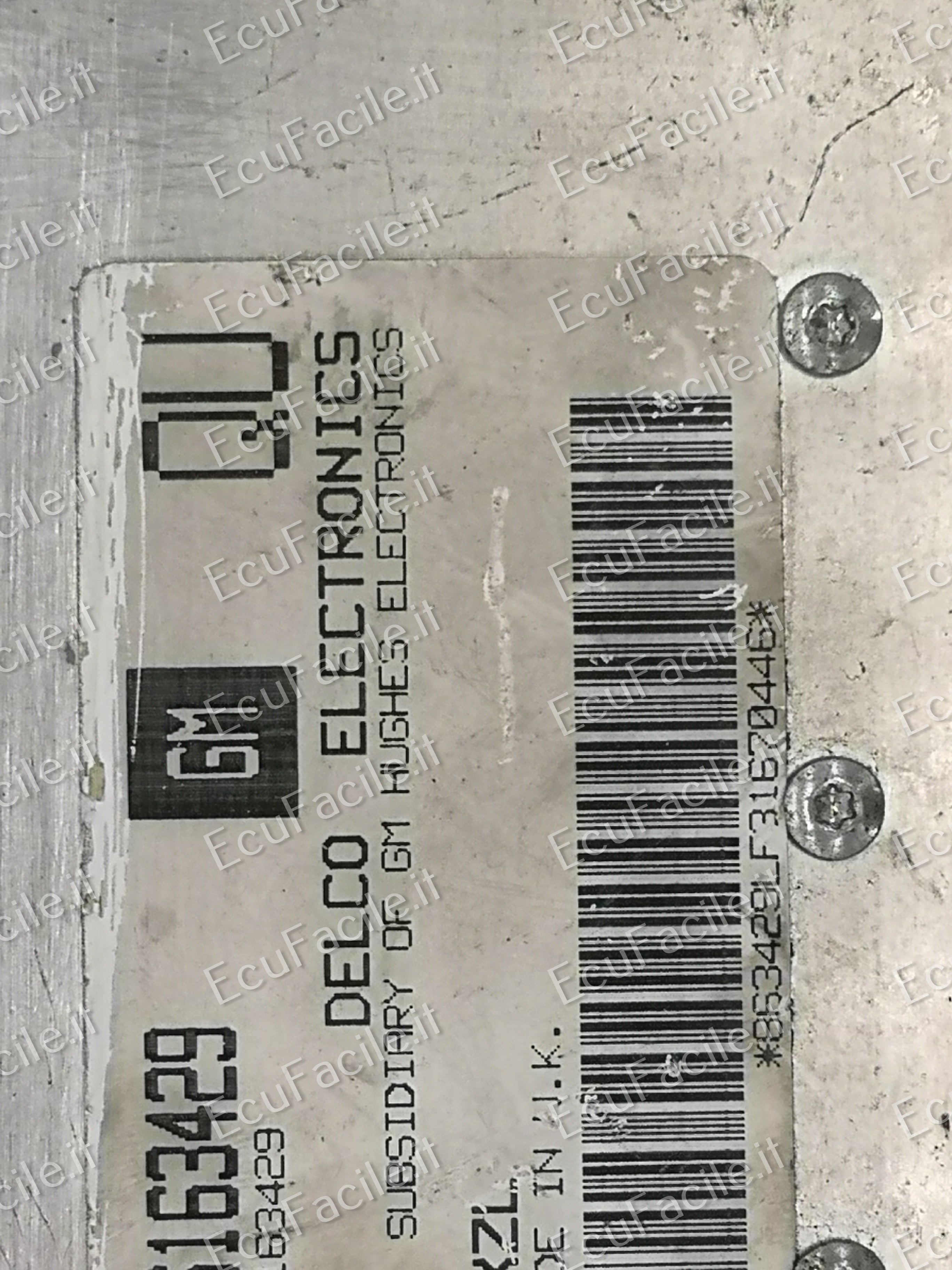 Ecu opel corsa combo c14nz delco 16163429 qu 16163429qu axzl