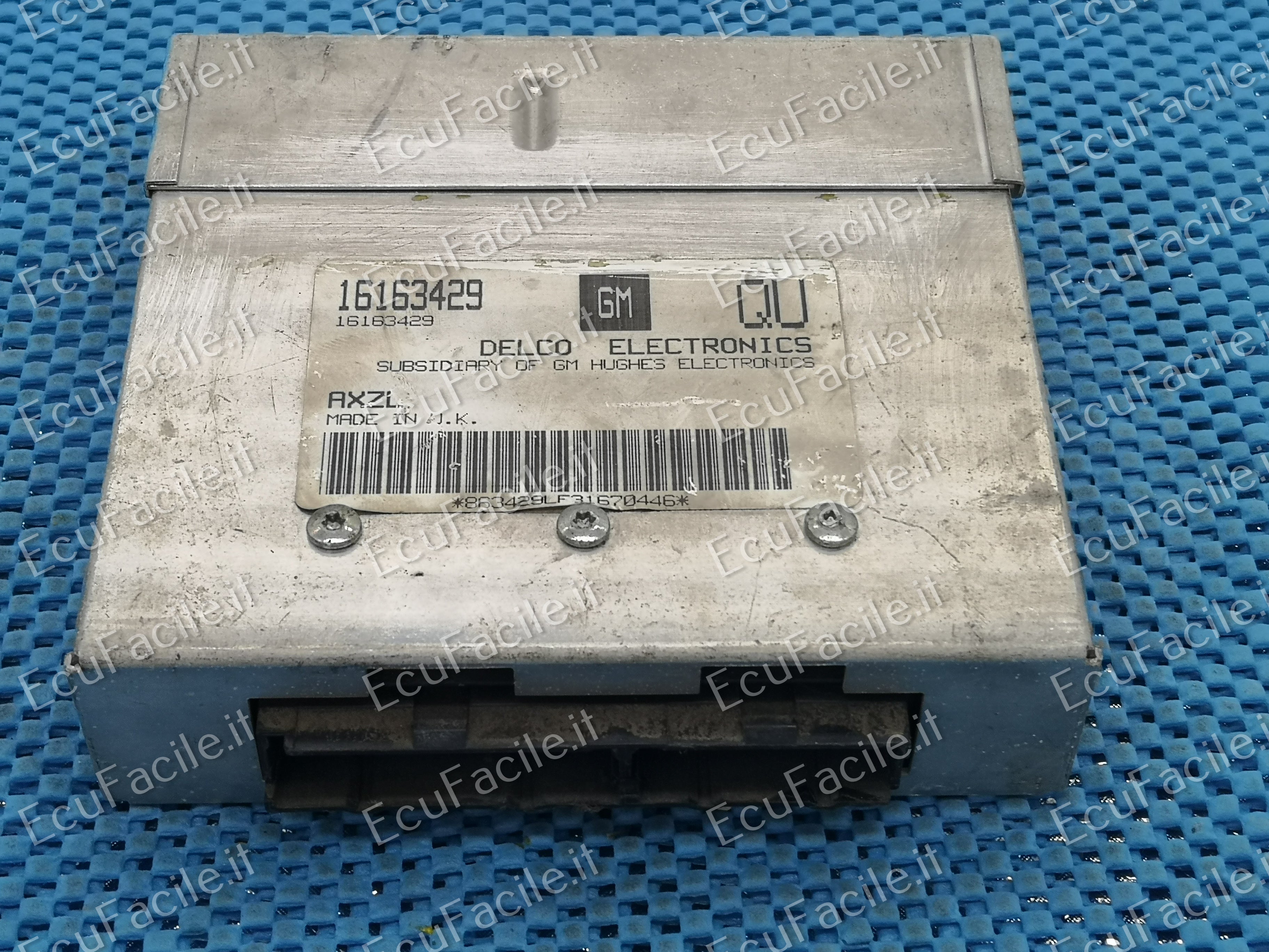 Ecu opel corsa combo c14nz delco 16163429 qu 16163429qu axzl