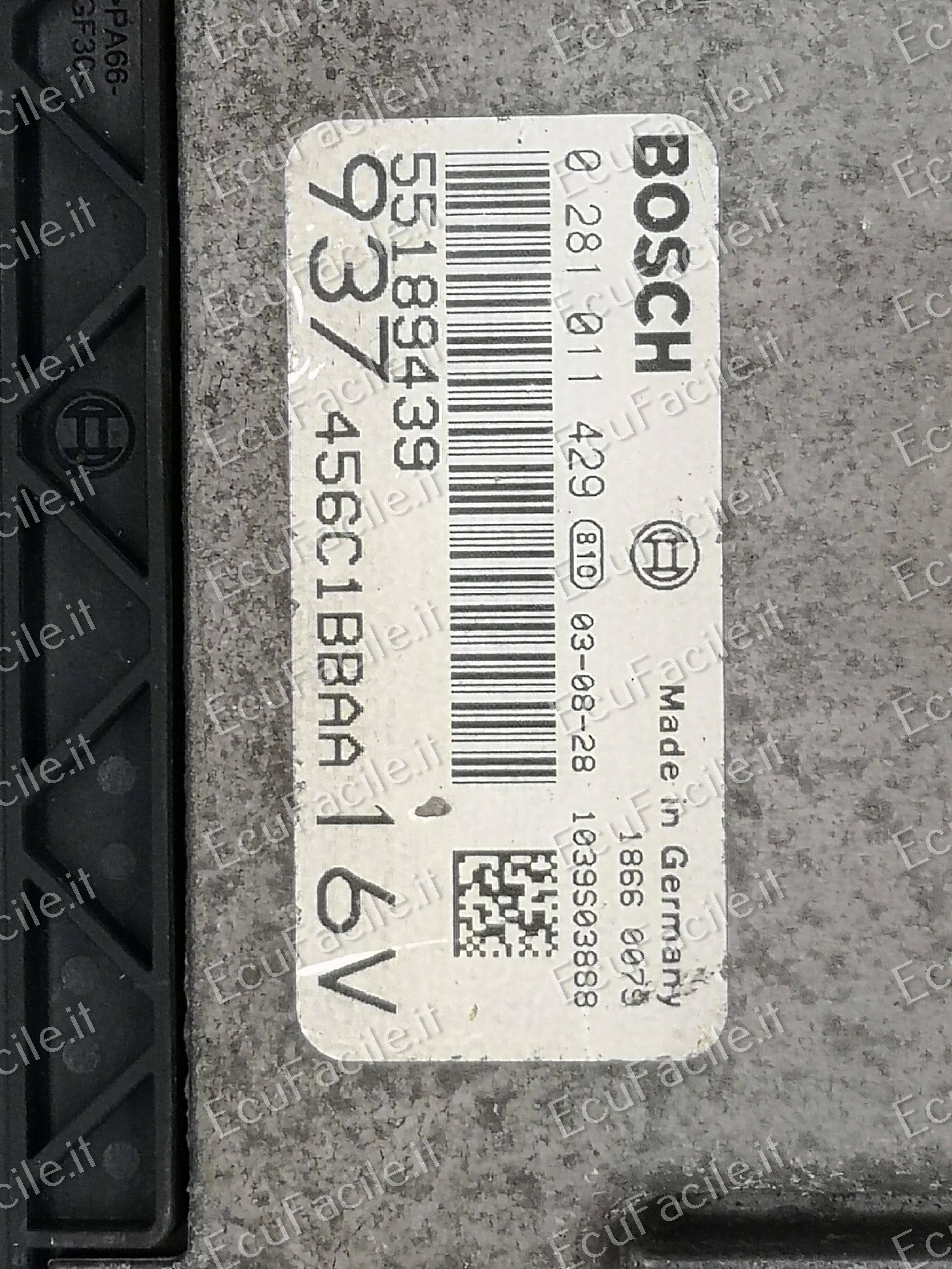 ECU ALFA ROMEO 147 1.9 JTD BOSCH 0281011429 55189439 EDC16C8 1.1