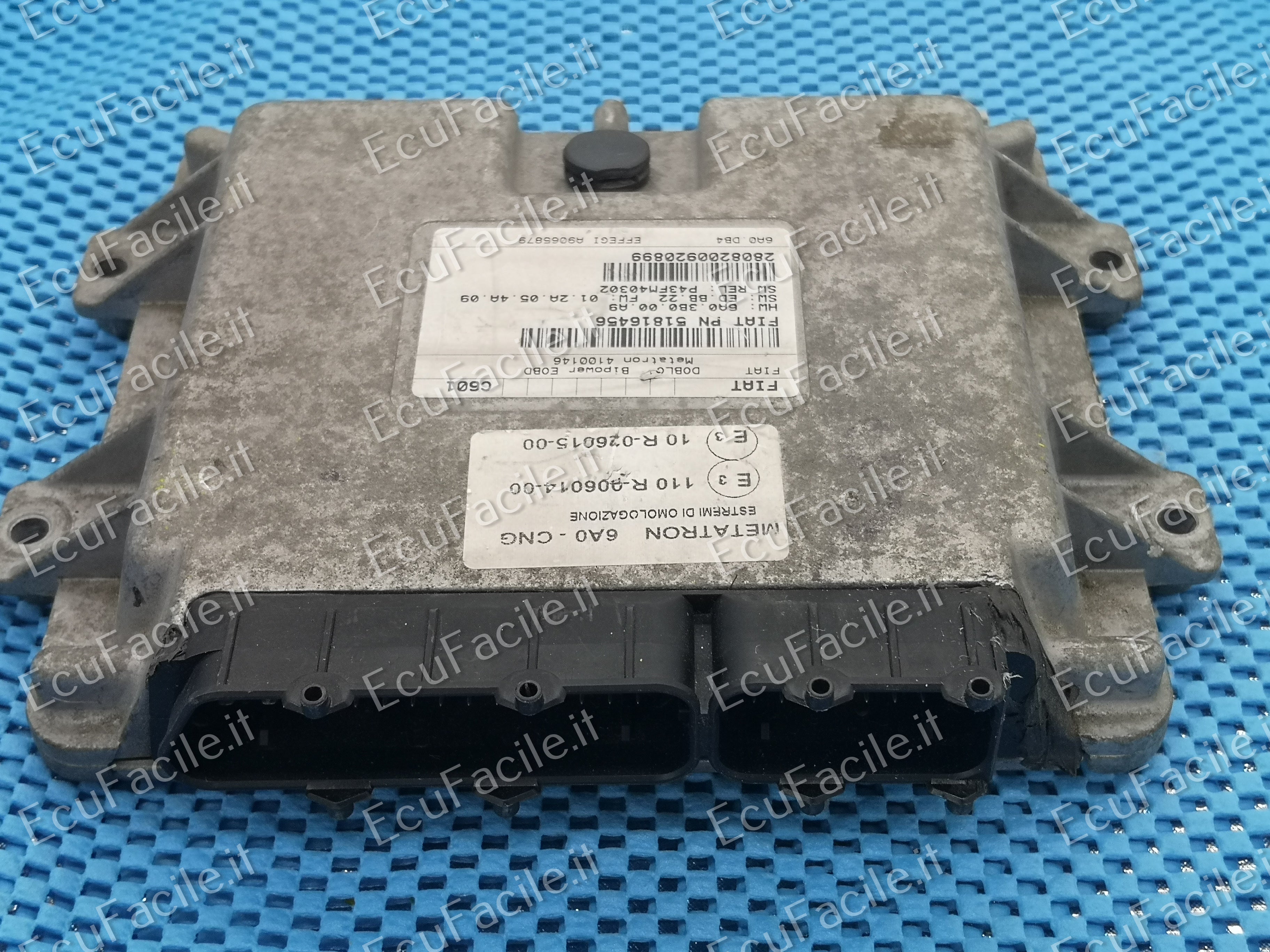 Ecu doblo 1.6 naturalpower bipower 51816456 metatron 4100146
