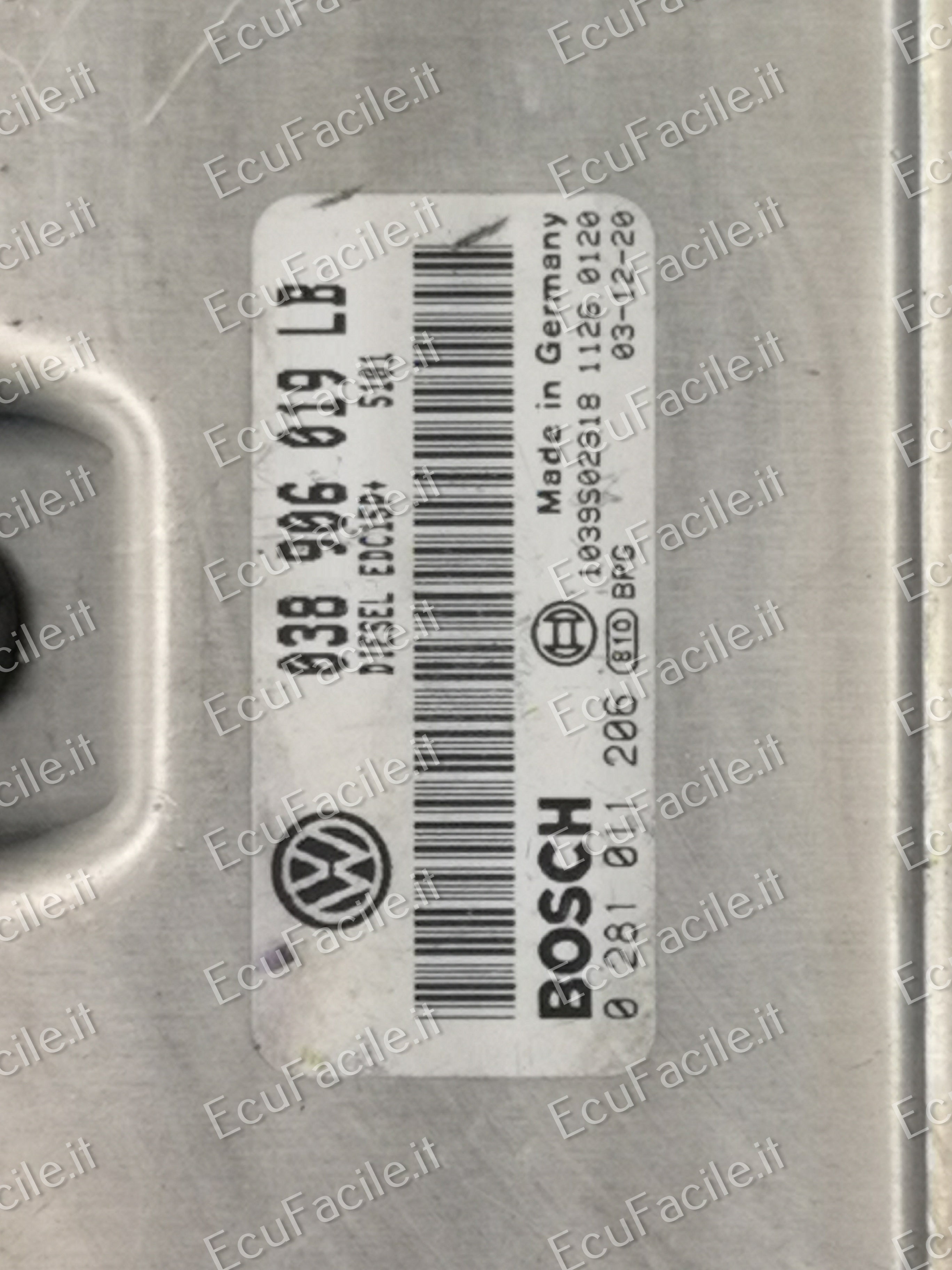 ECU VW POLO 1.9 EDC15P+ 0281011206 038906019LB