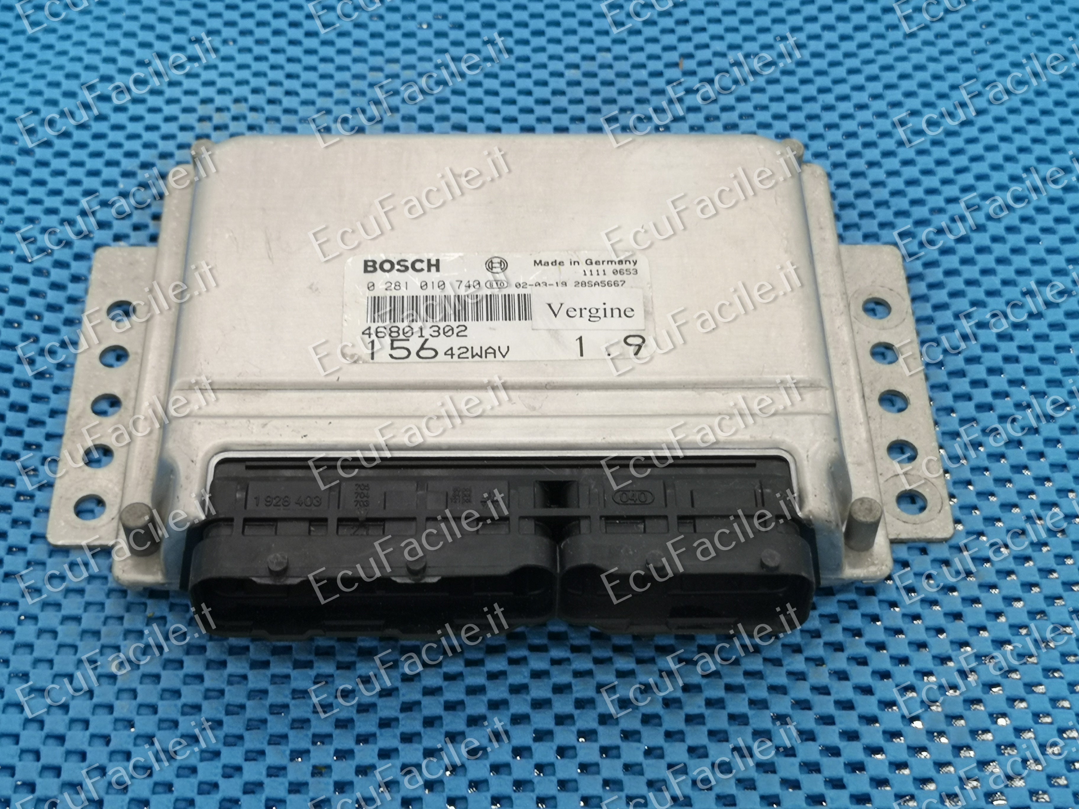 ECU alfa romeo 156 1.9 jtd 115cv bosch cod. 0281010740 EDC 15C7-2.16