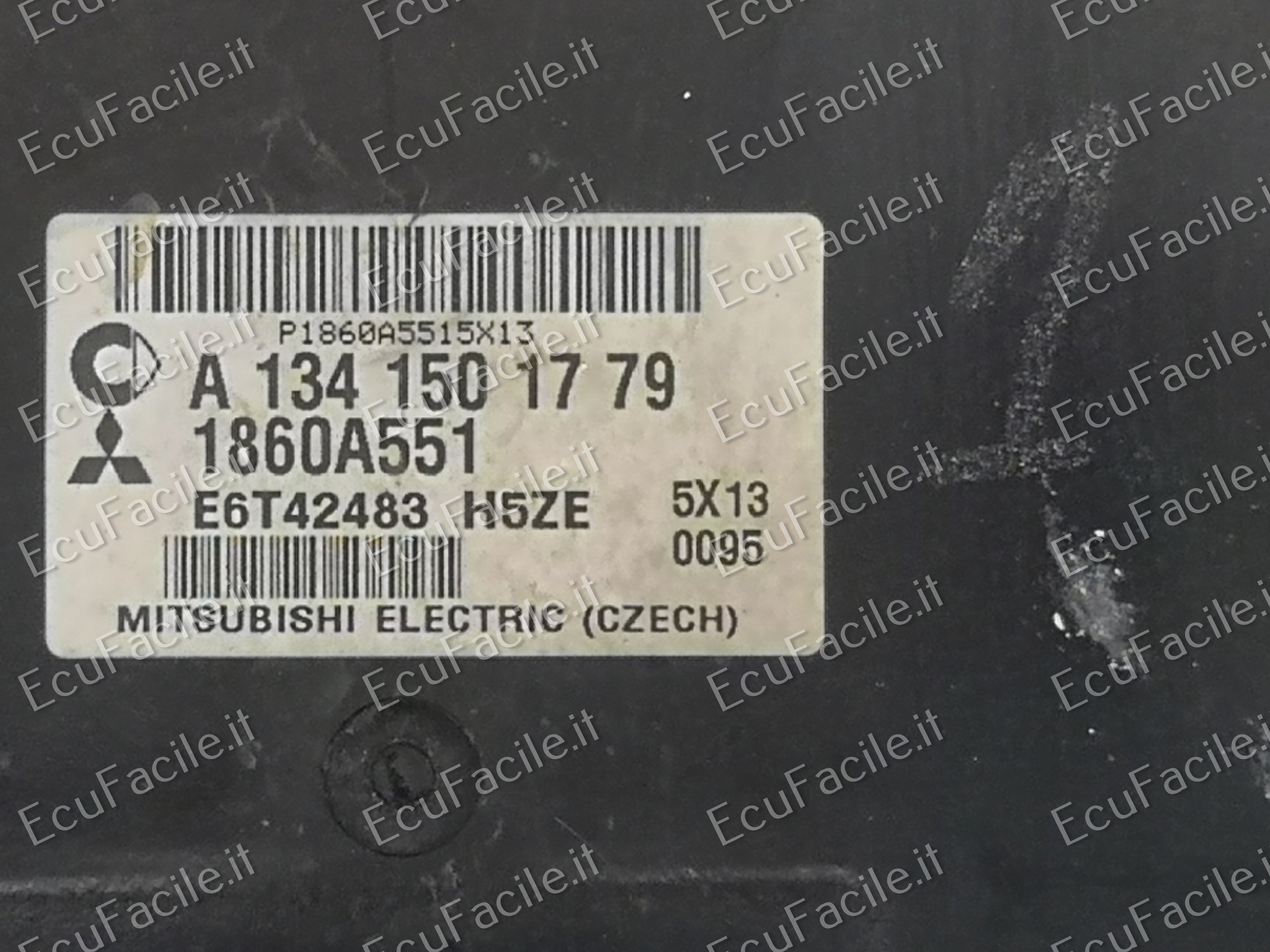 ECU MITSUBISHI COLT 1.1 1860A551 A1341501779 E6T42483 H5ZE