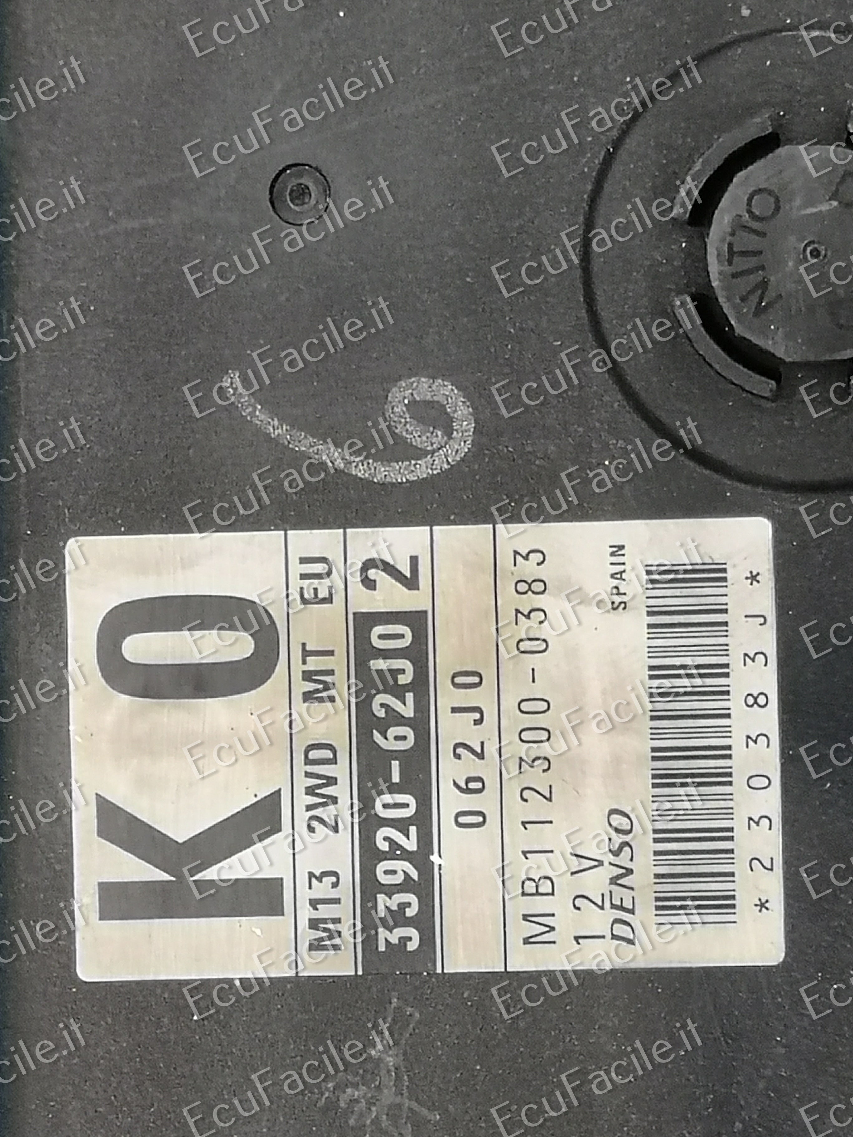 ECU SUZUKI SWIFT 1.3 3392062J0 K0 DENSO MB1123000381