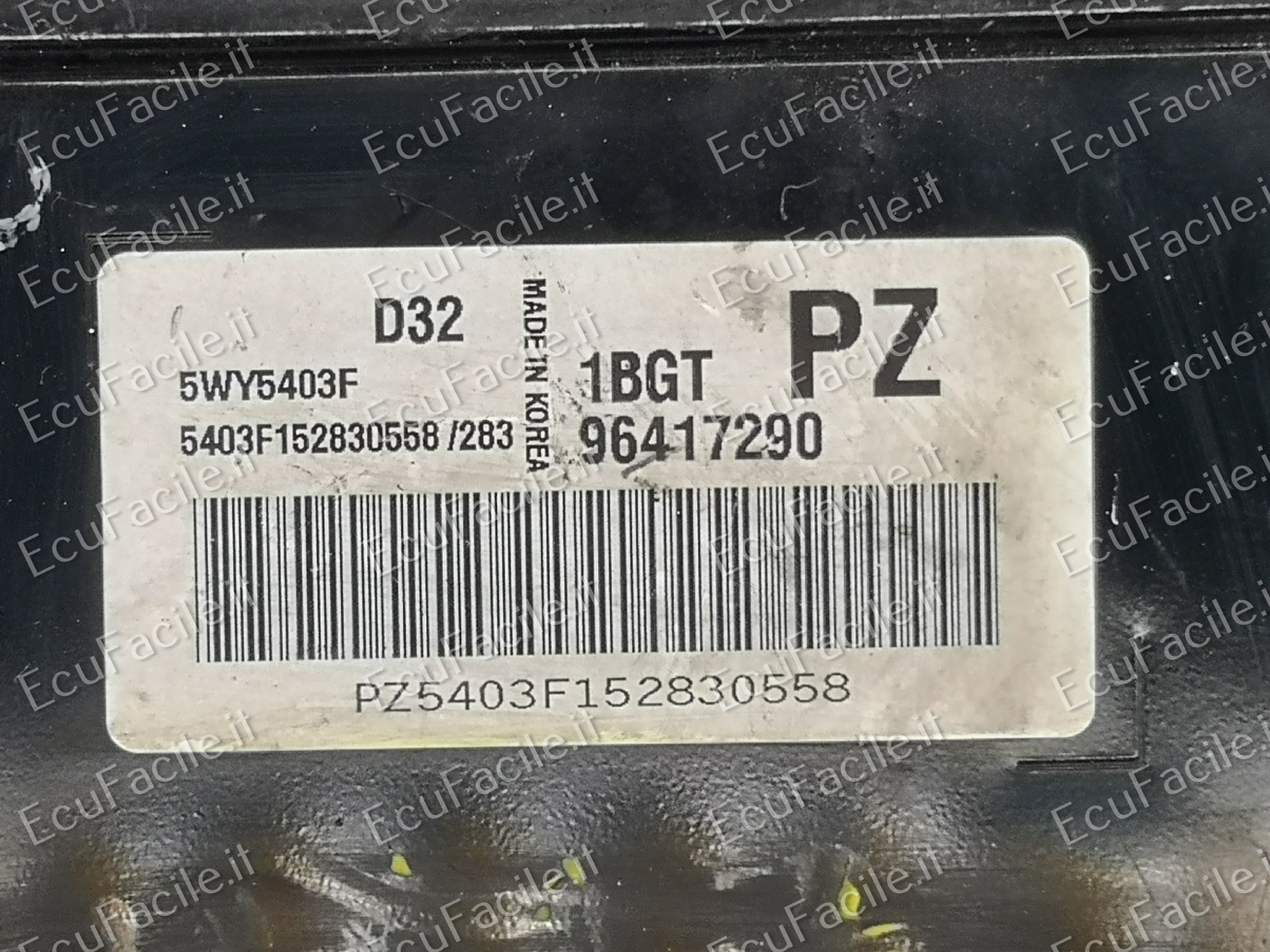 ECU CHEVROLET MATIZ 5WY5403F 96417290 96417290PZ