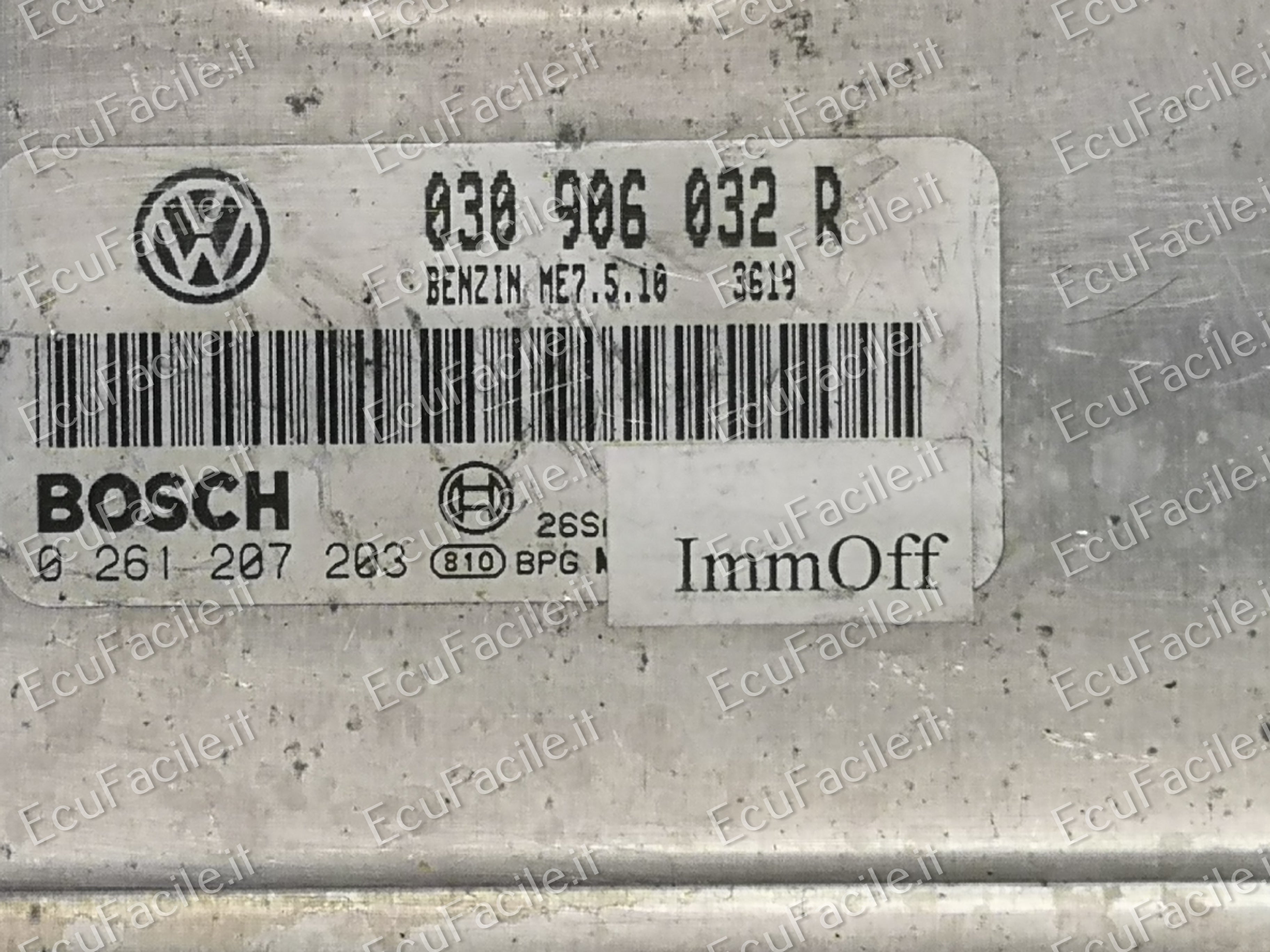 ECU VW VOLKSWAGEN LUPO 1.4 BOSCH 0261207203 030906032R ME7.5.10
