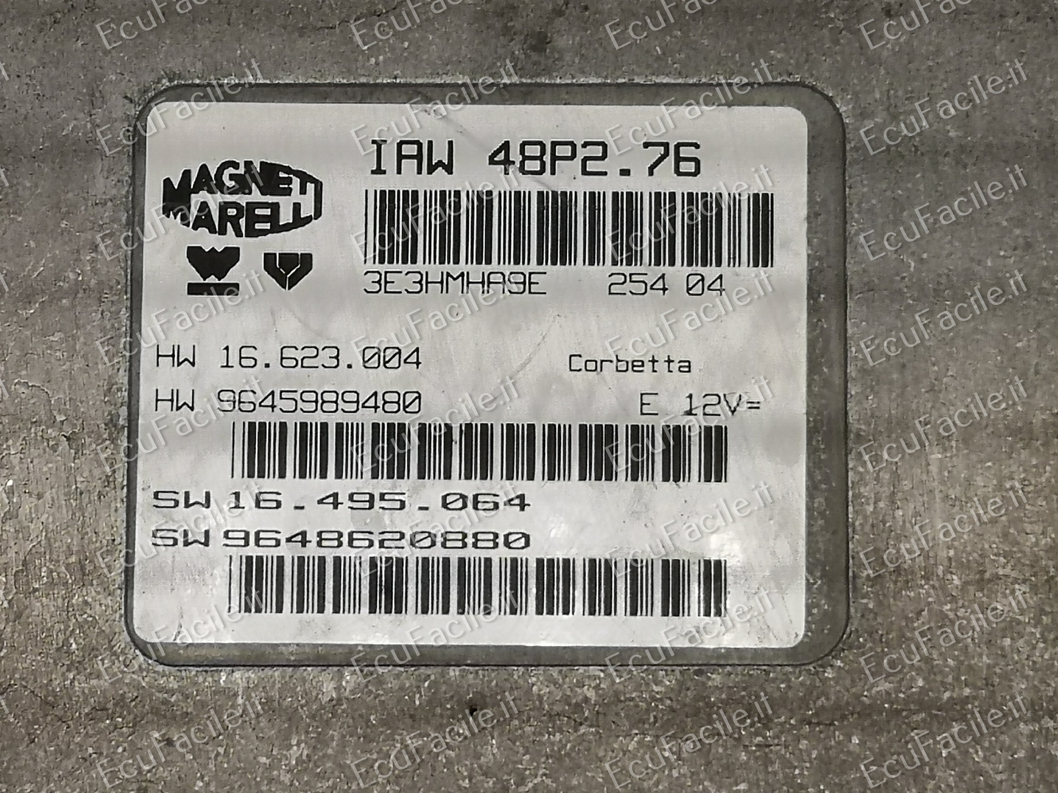 ECU Peugeot CITROEN IAW48P2.76 IAW 48P2.76 HW9643707480