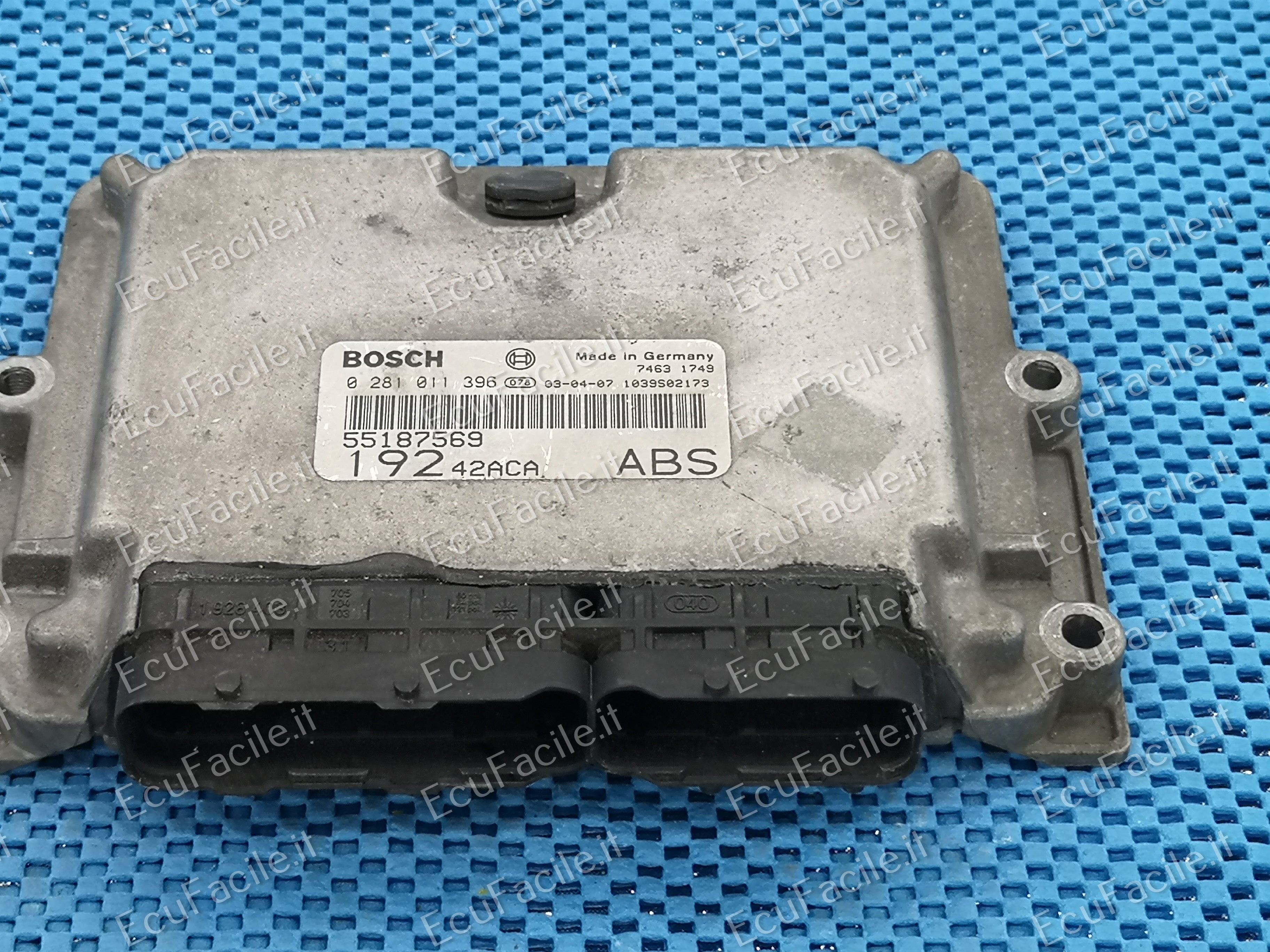 ECU FIAT STILO 1.9 JTD BOSCH 0281011396 55187569 19242ACA ABS