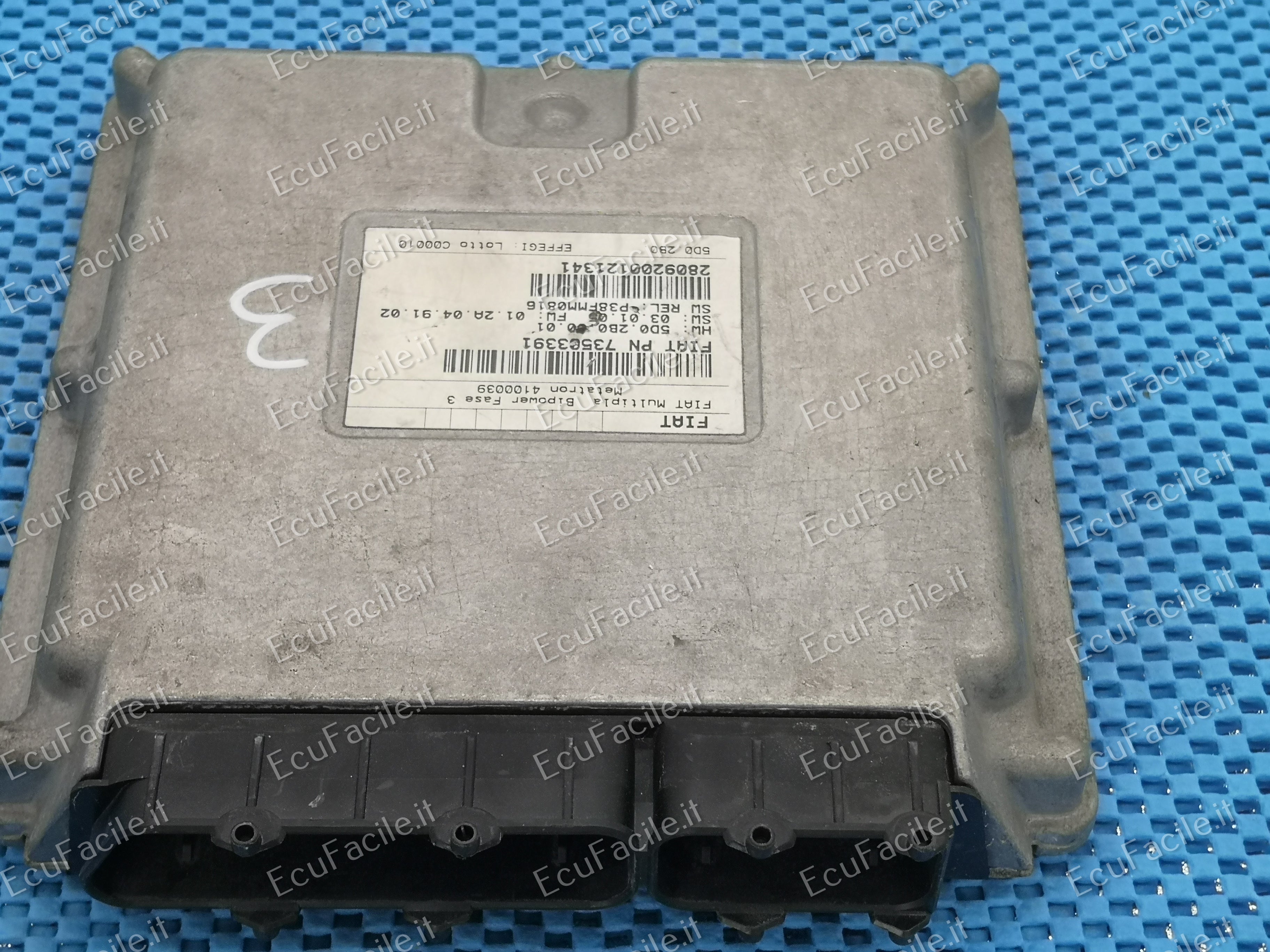 Ecu centralina metatron fiat multipla bipower 4100039 73503391