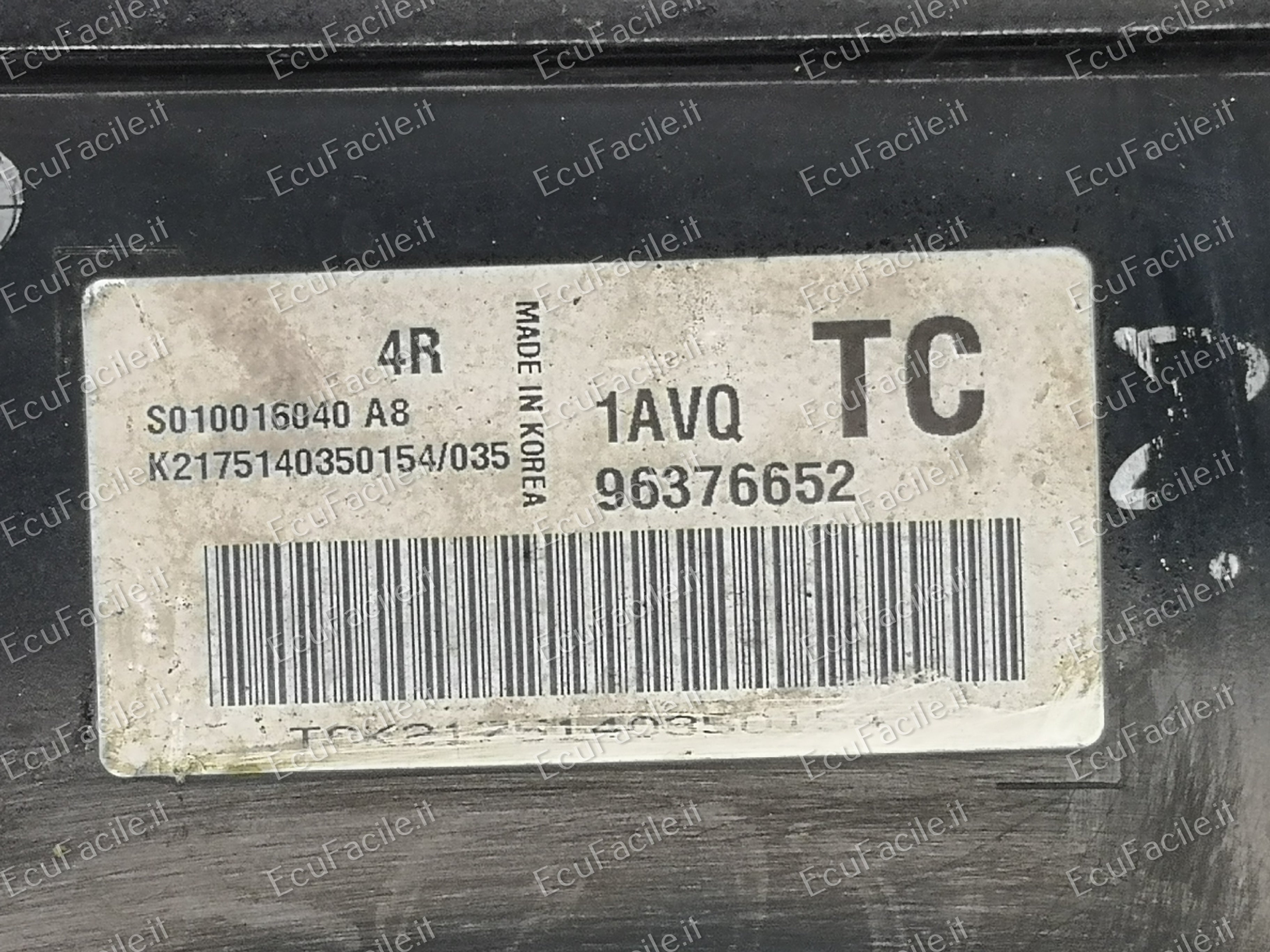 ECU Daewoo Kalos 96376652 1AVQ S010016040 A8 S010016040A8