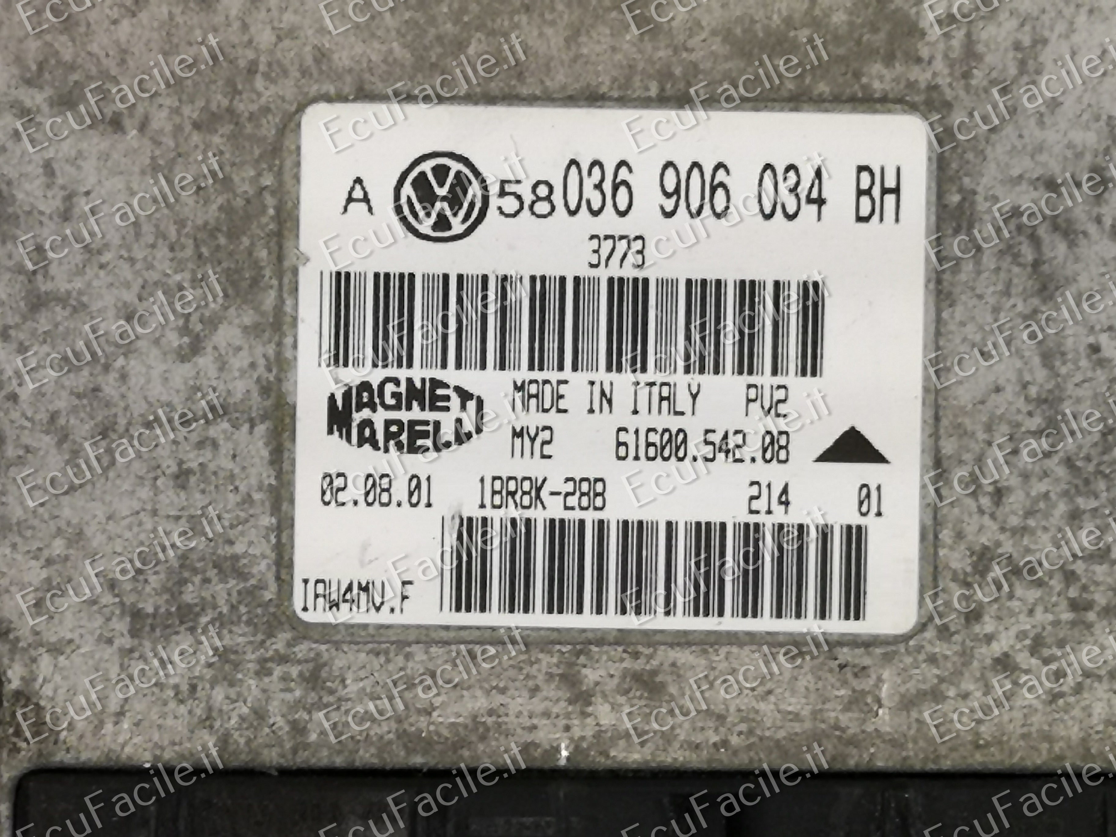 ECU VW IAW BORA GOLF 4 1.6 036906034BH 036906034 BH IAW 4MV F