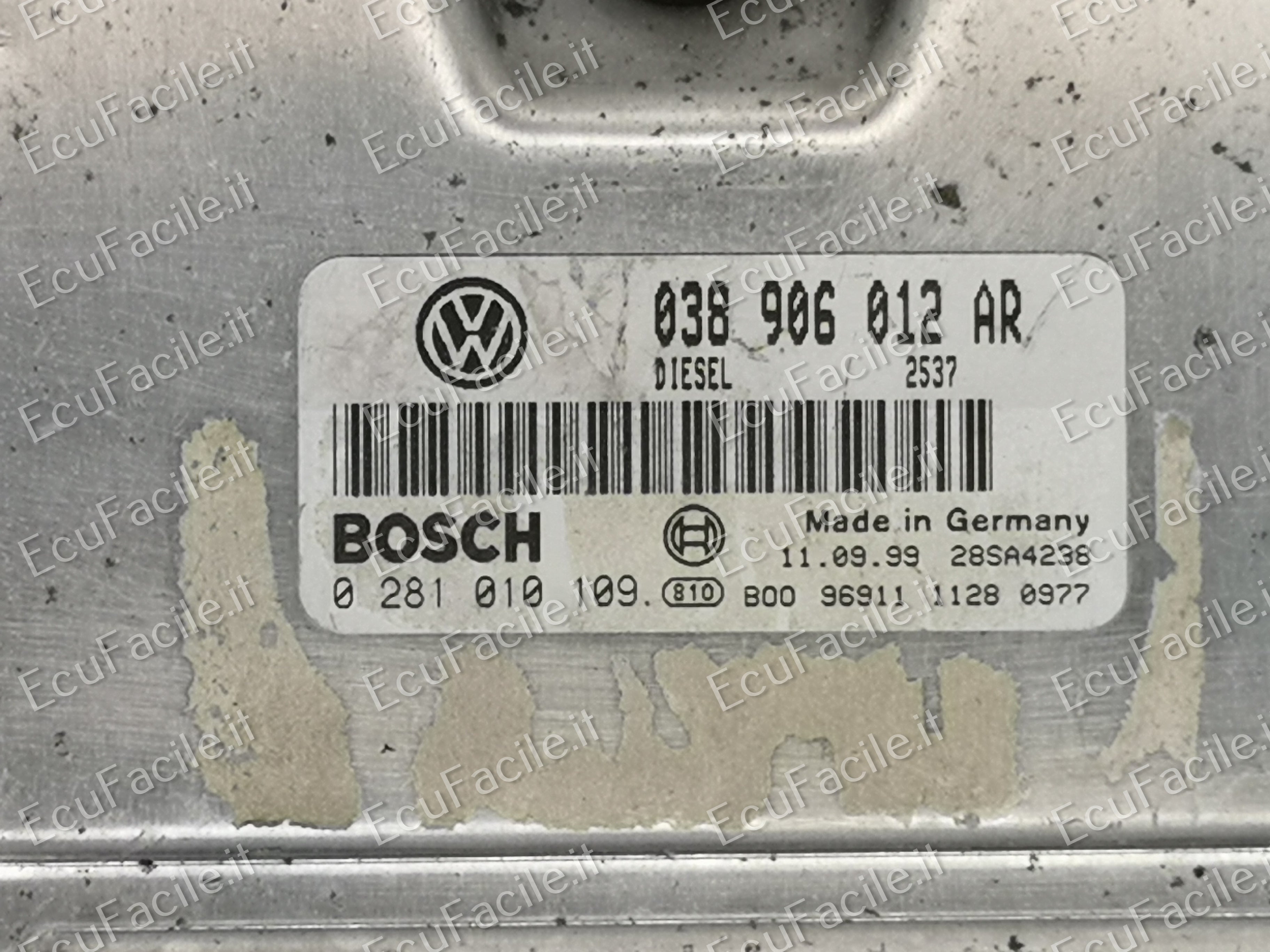 ECU VOLKSWAGEN POLO 1.9 BOSCH 0281010109 038906012AR