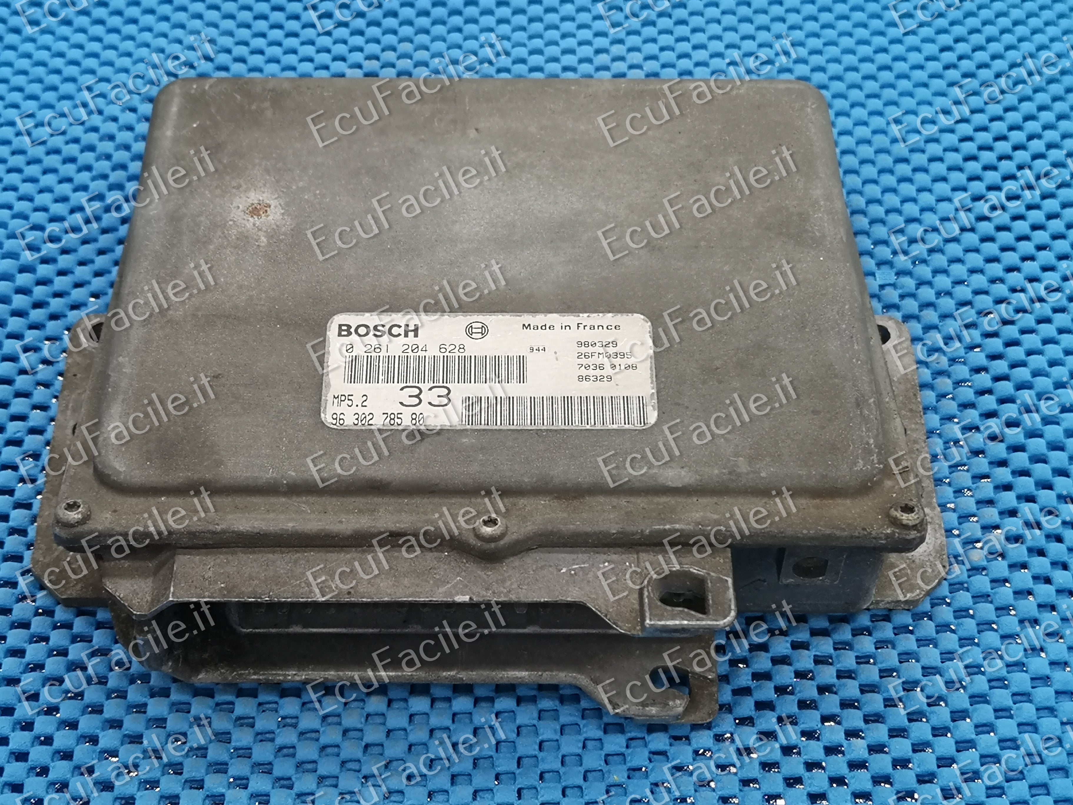 ECU PEUGEOT 306 1.6 BOSCH 0261204628 9630278580 MP5.2