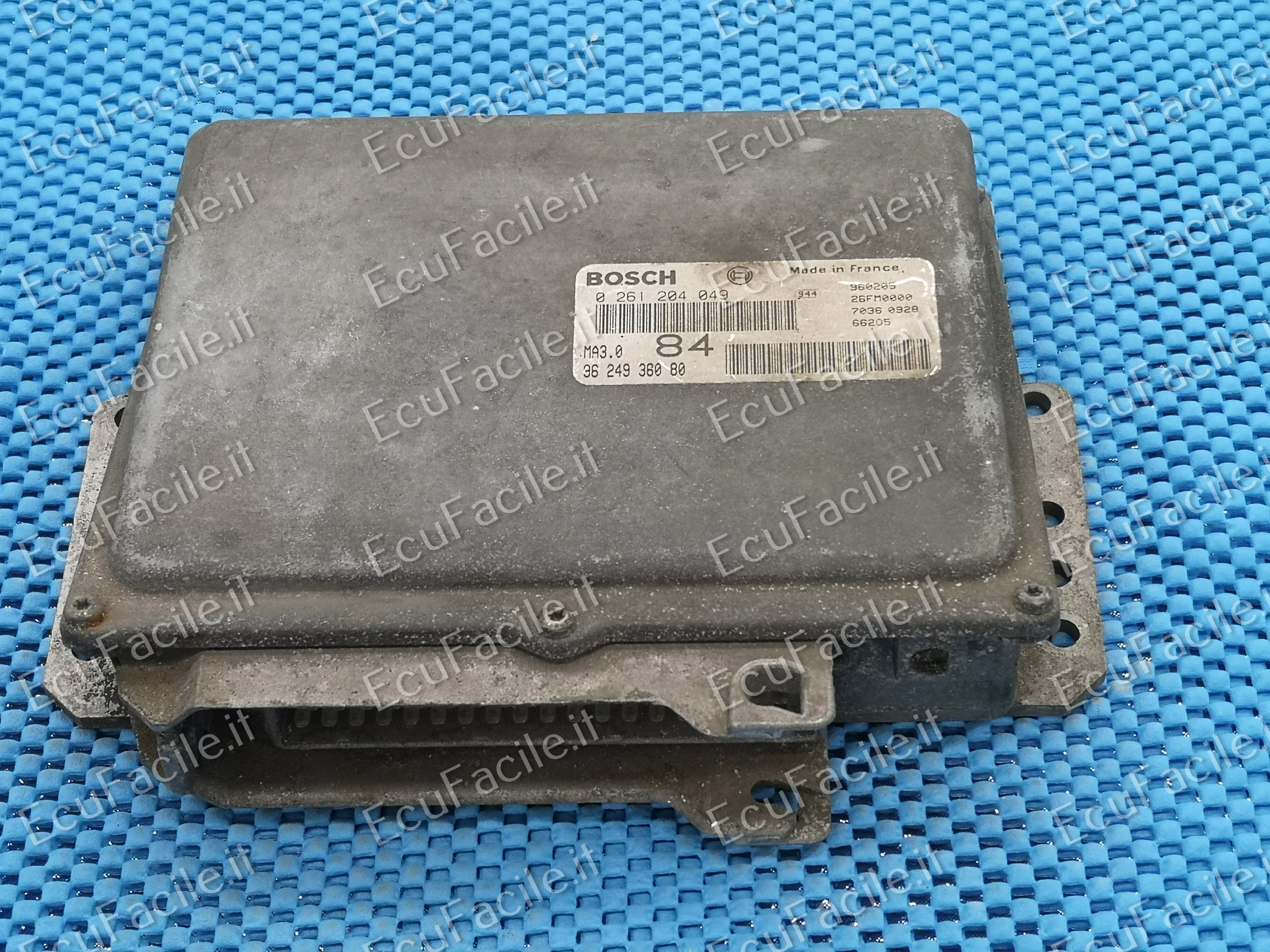 ECU CITROENAX ZX PEUGEOT106 1.4i 0261204049 9624936080 MA3.0
