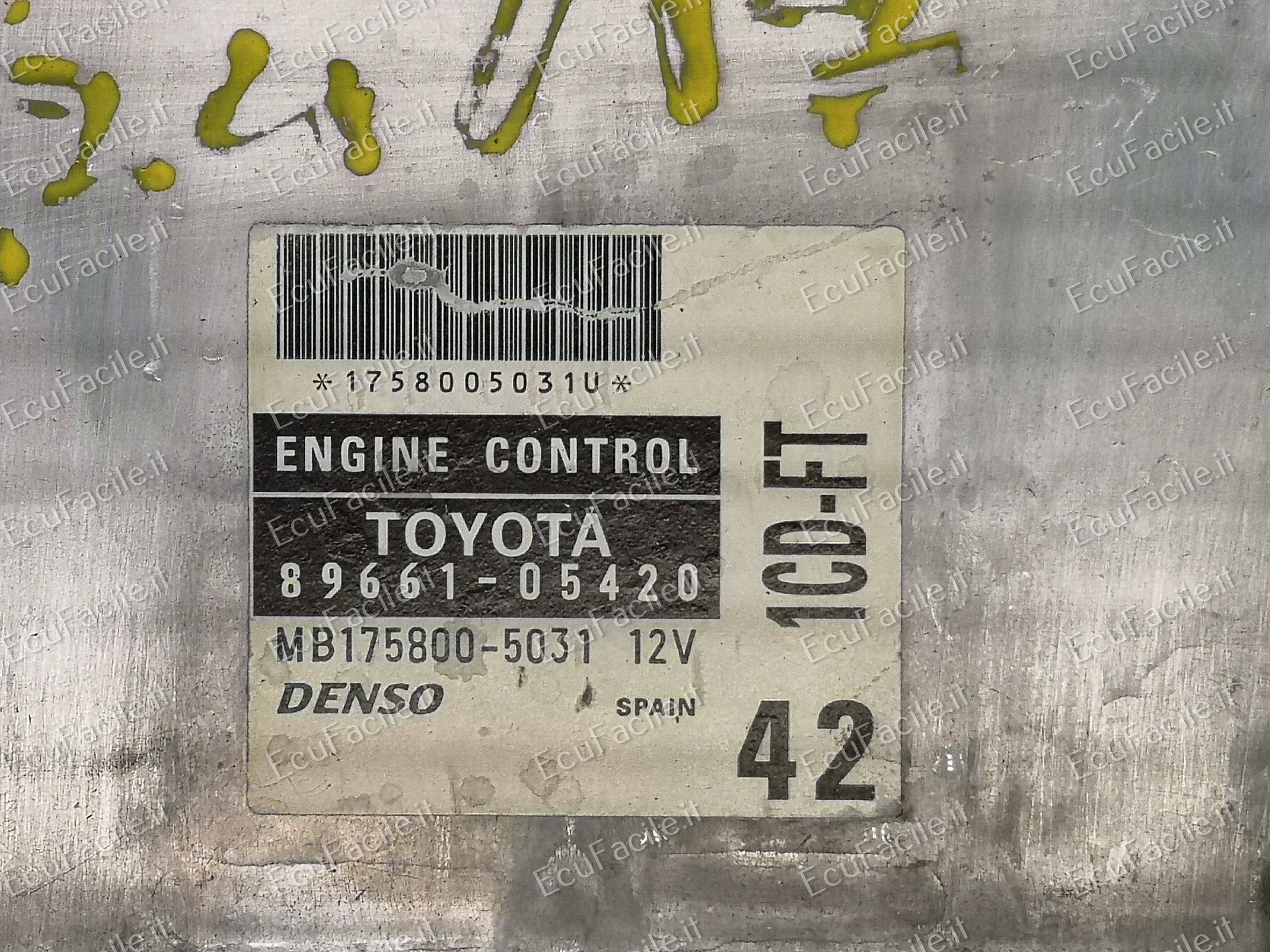 ECU TOYOTA AVENSIS T22, MB175800-5031 8966105420 1CD-FT