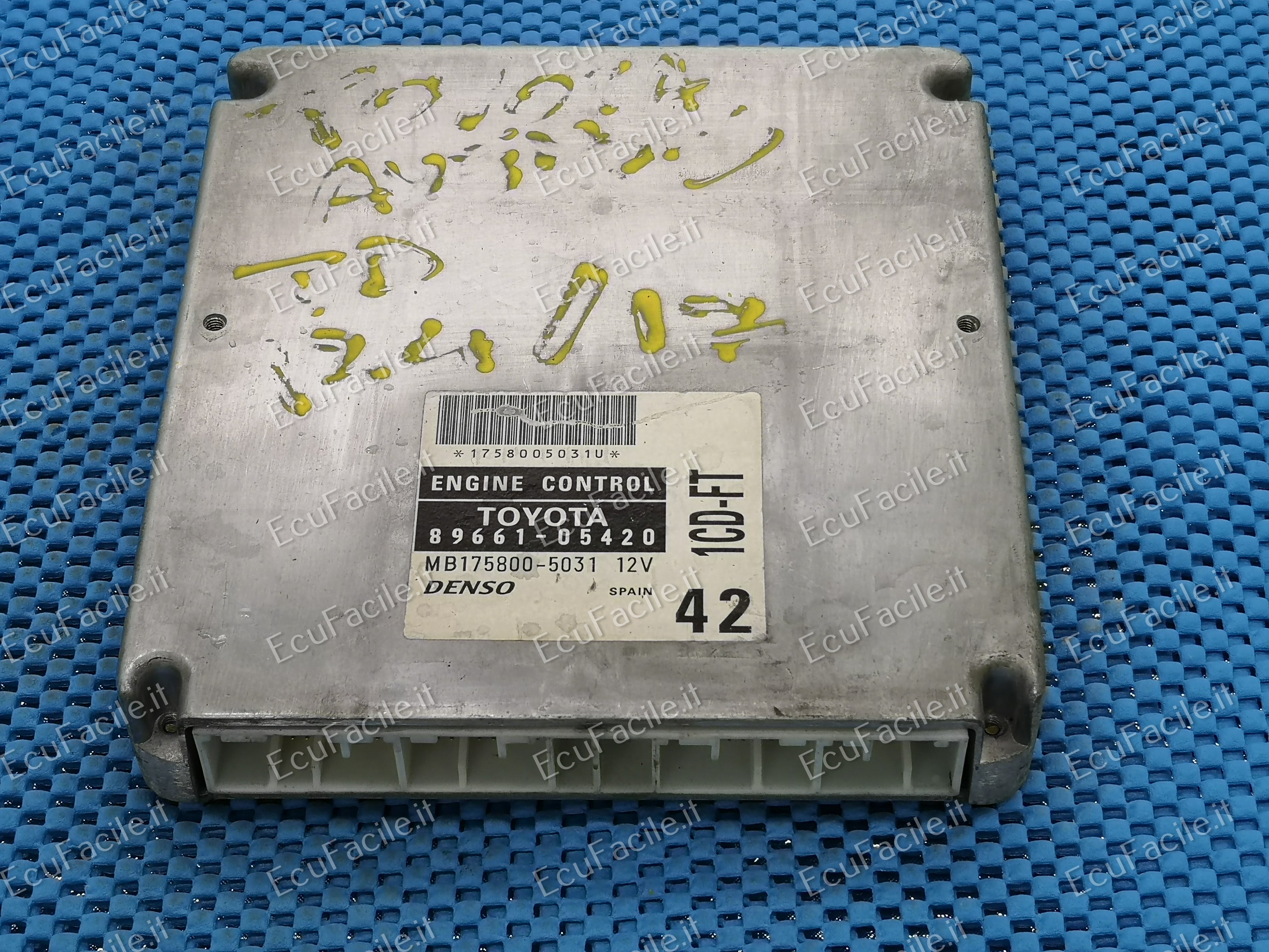 ECU TOYOTA AVENSIS T22, MB175800-5031 8966105420 1CD-FT