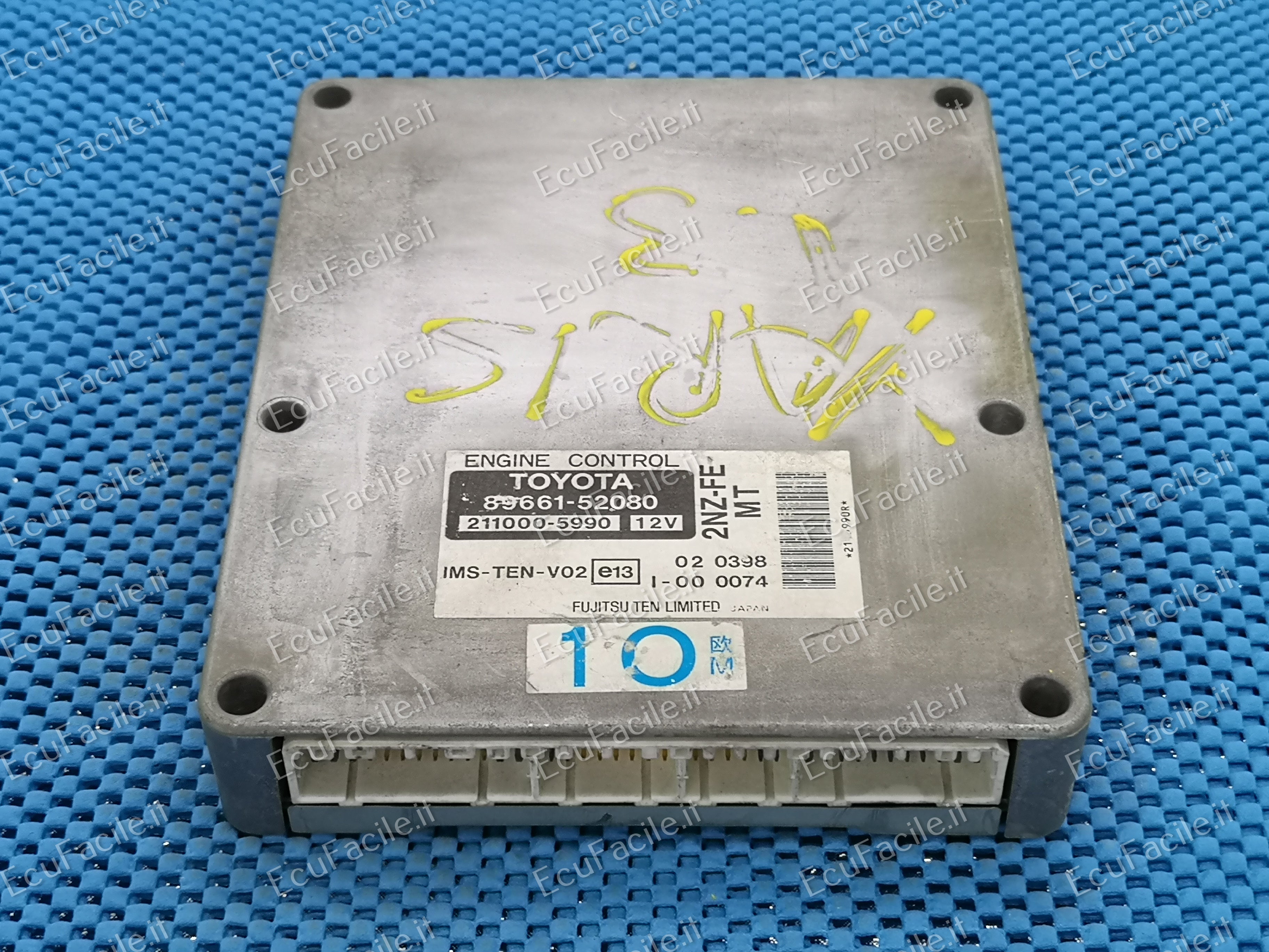 ECU TOYOTA YARIS 1.3 89661-52080 2NZ-FE, 8966152080, 211000-5990