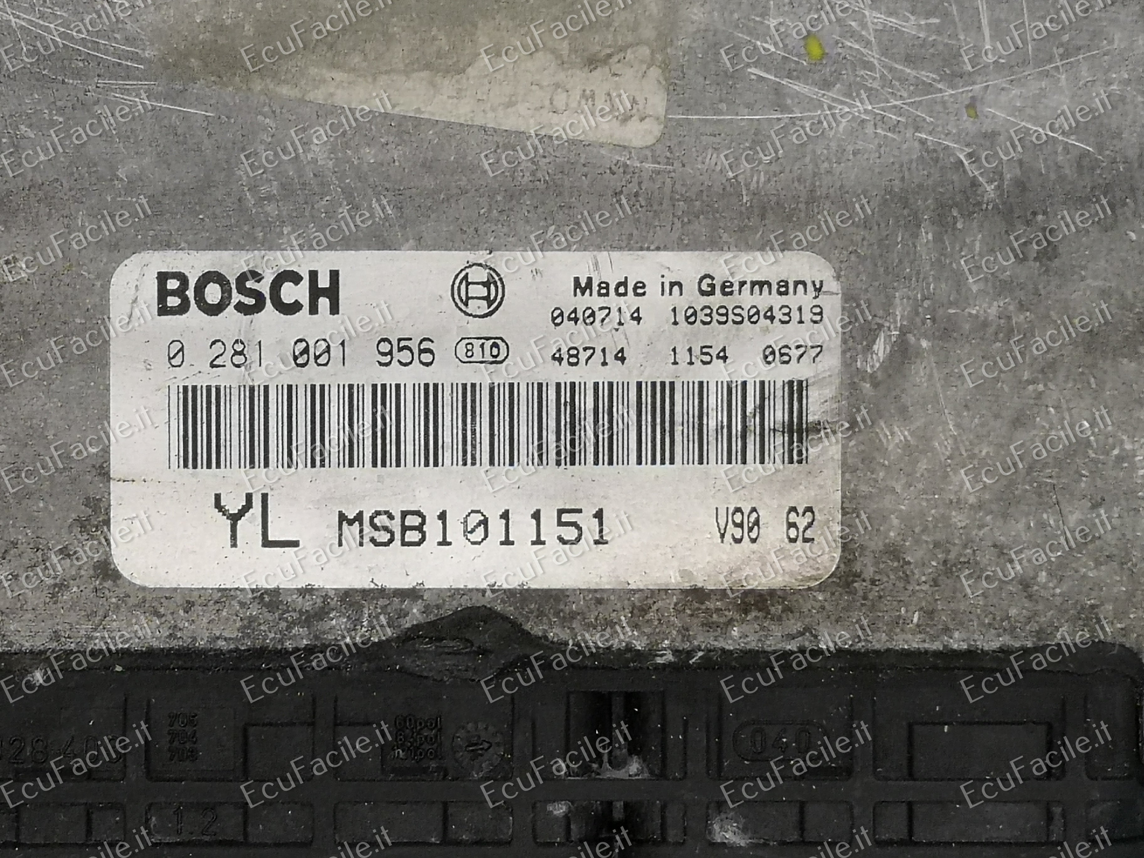 ECU CENTRALINA ROVER 25 45 MG ZR 2.0 BOSCH 0281001956