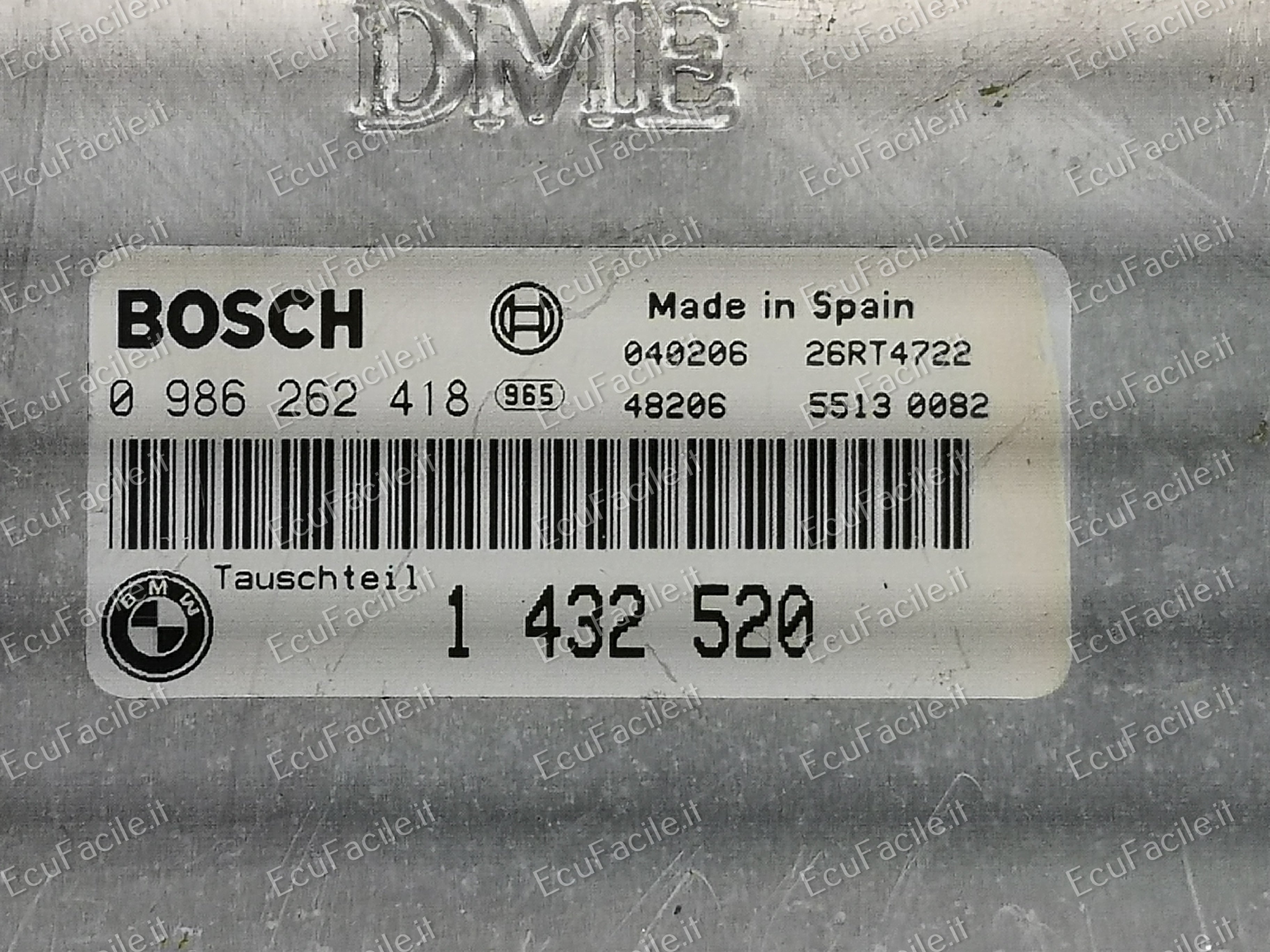 ECU BMW 1432520 Bosch 0986262418 - BMW Bosch M1.7x 0 986 262 418