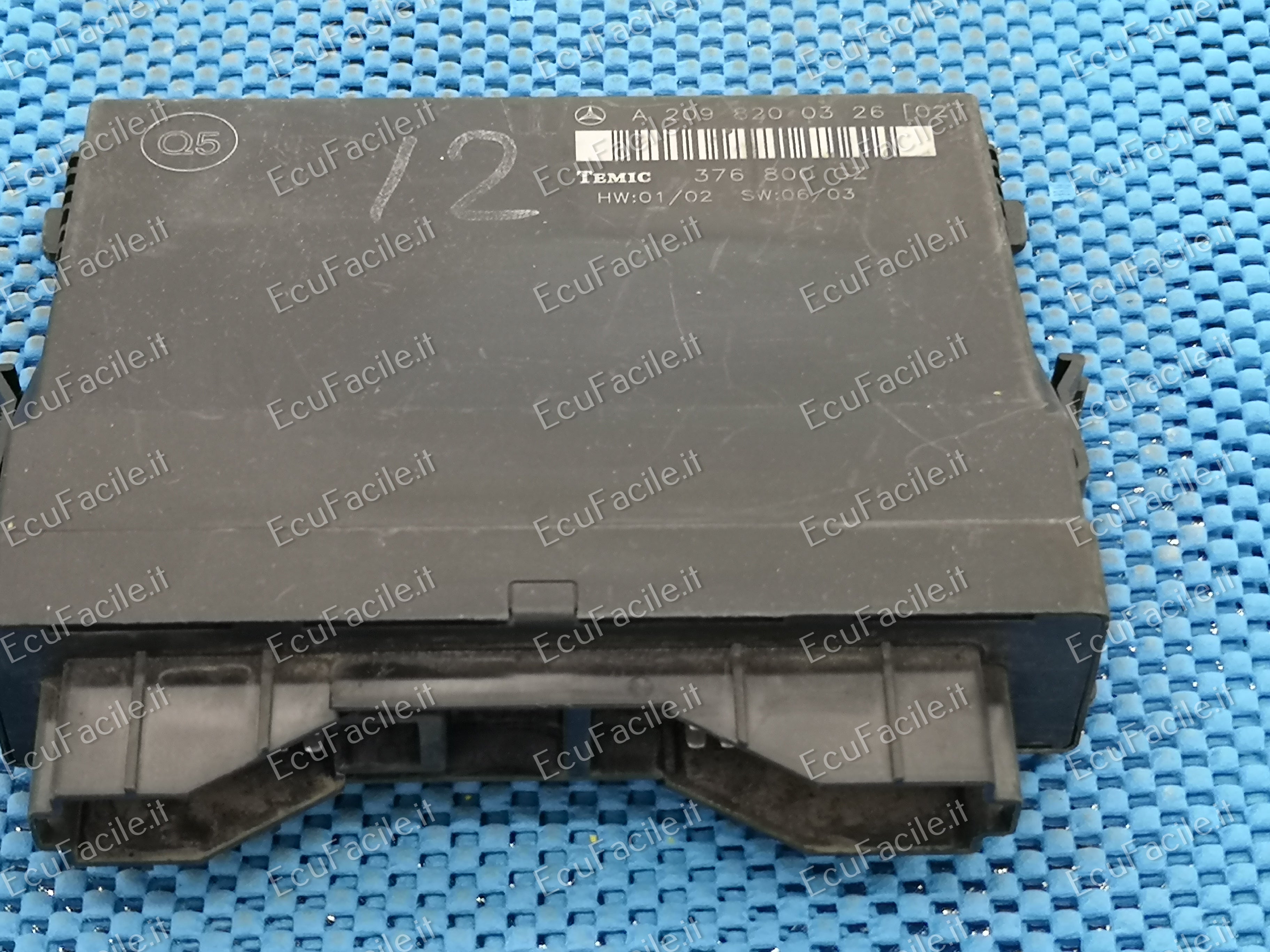 ECU MERCEDES CLK W209 A2098200326 376800 TEMIC HW01/02 SW06/03