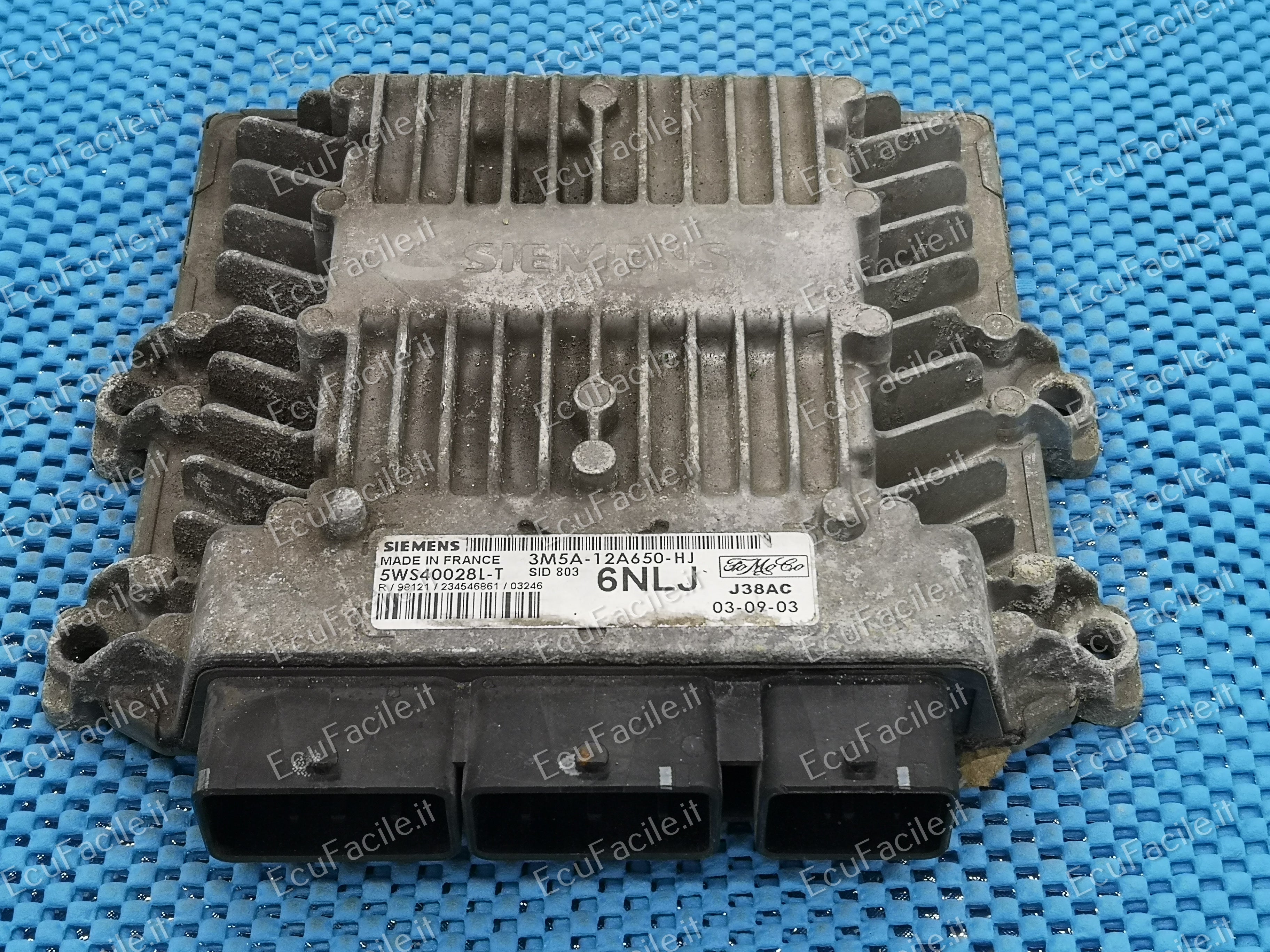 Ecu ford focus c max 2.0 5ws40028l-t 3M5A-12A650-HJ 6nlj sid803