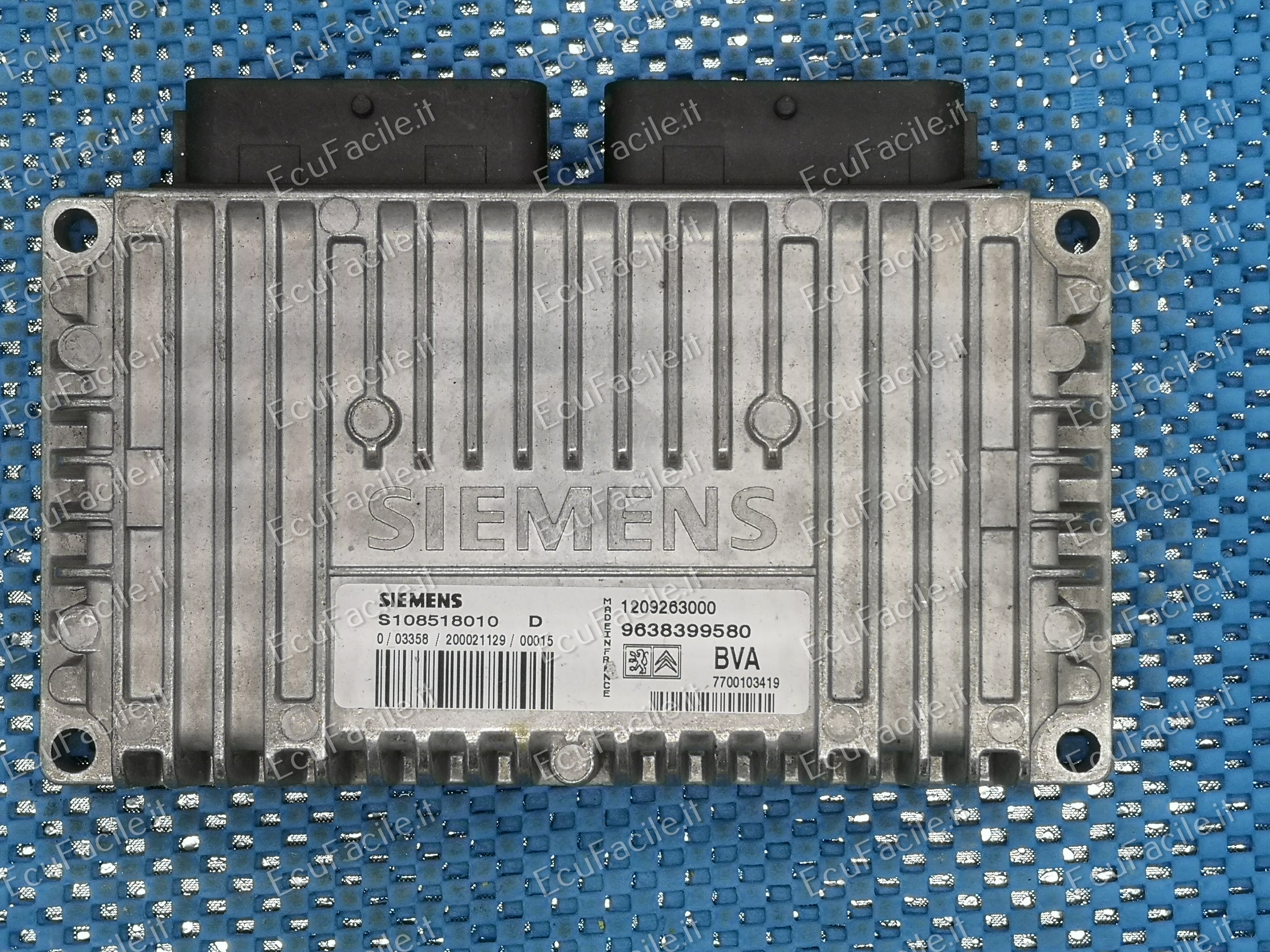 Ecu centralina cambio peugeo 1.4 s108518010d 9638399580 bva