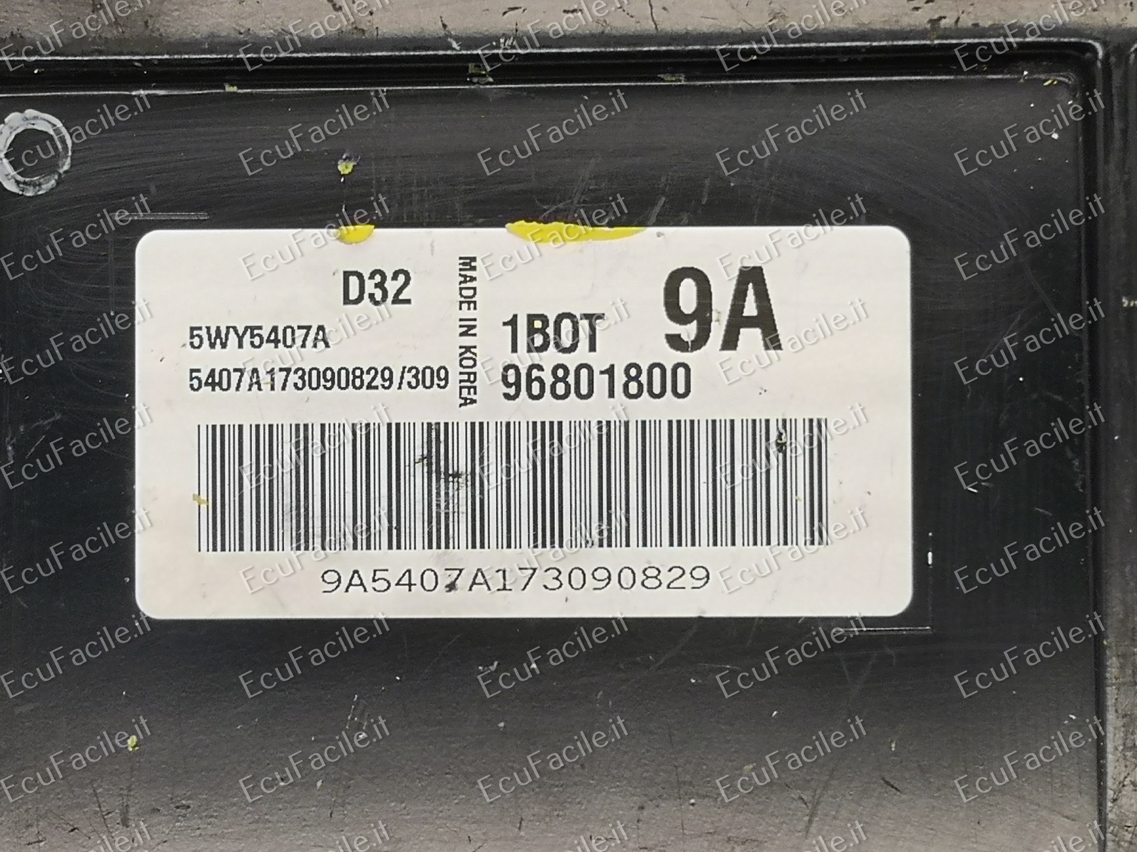 CHEVROLET Matiz 800 5WY5407A D32 96801800 1BOT 9A