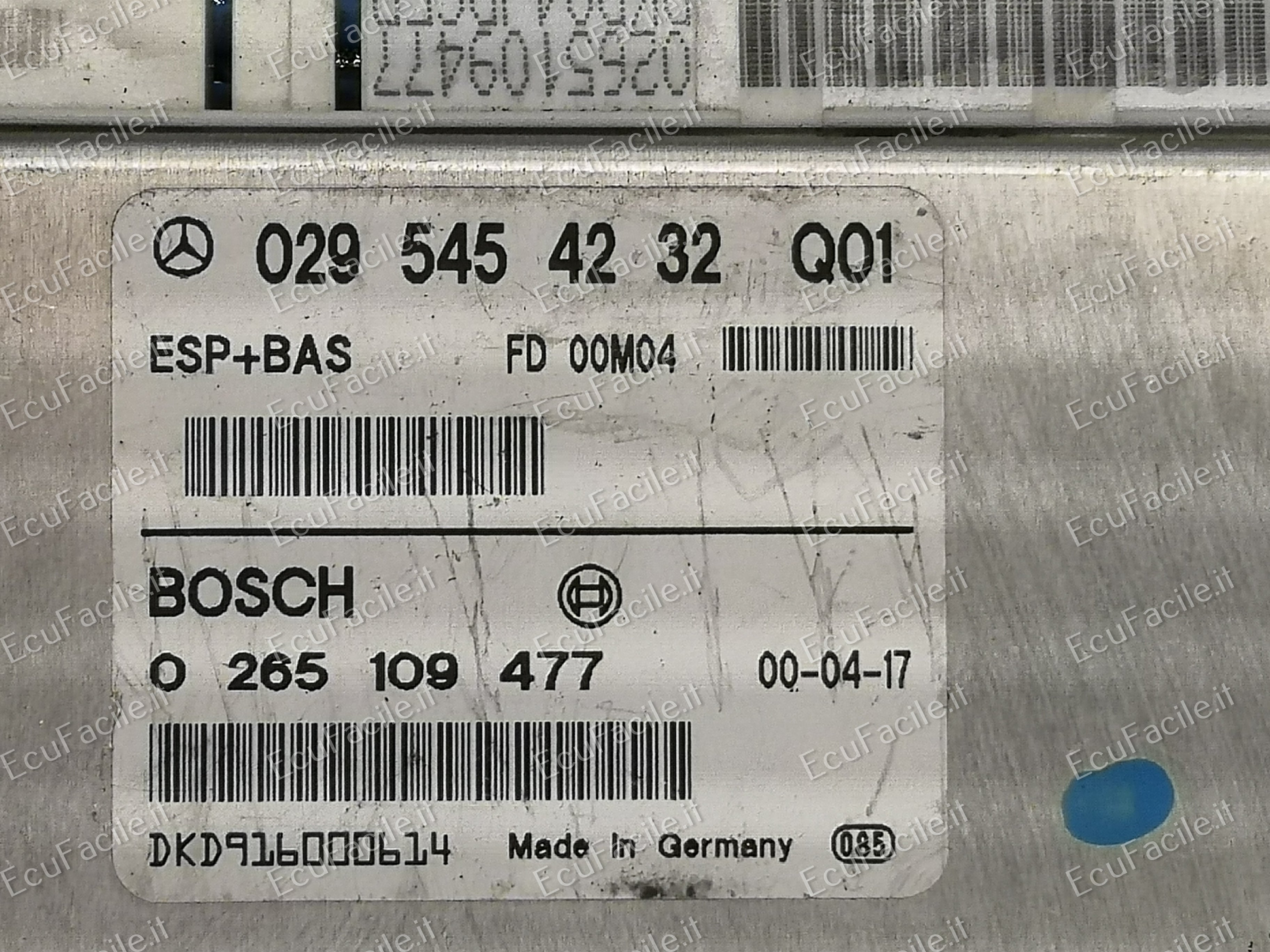 Ecu mercedes benz esp bas classe a bz 0295454232q03 0265109477