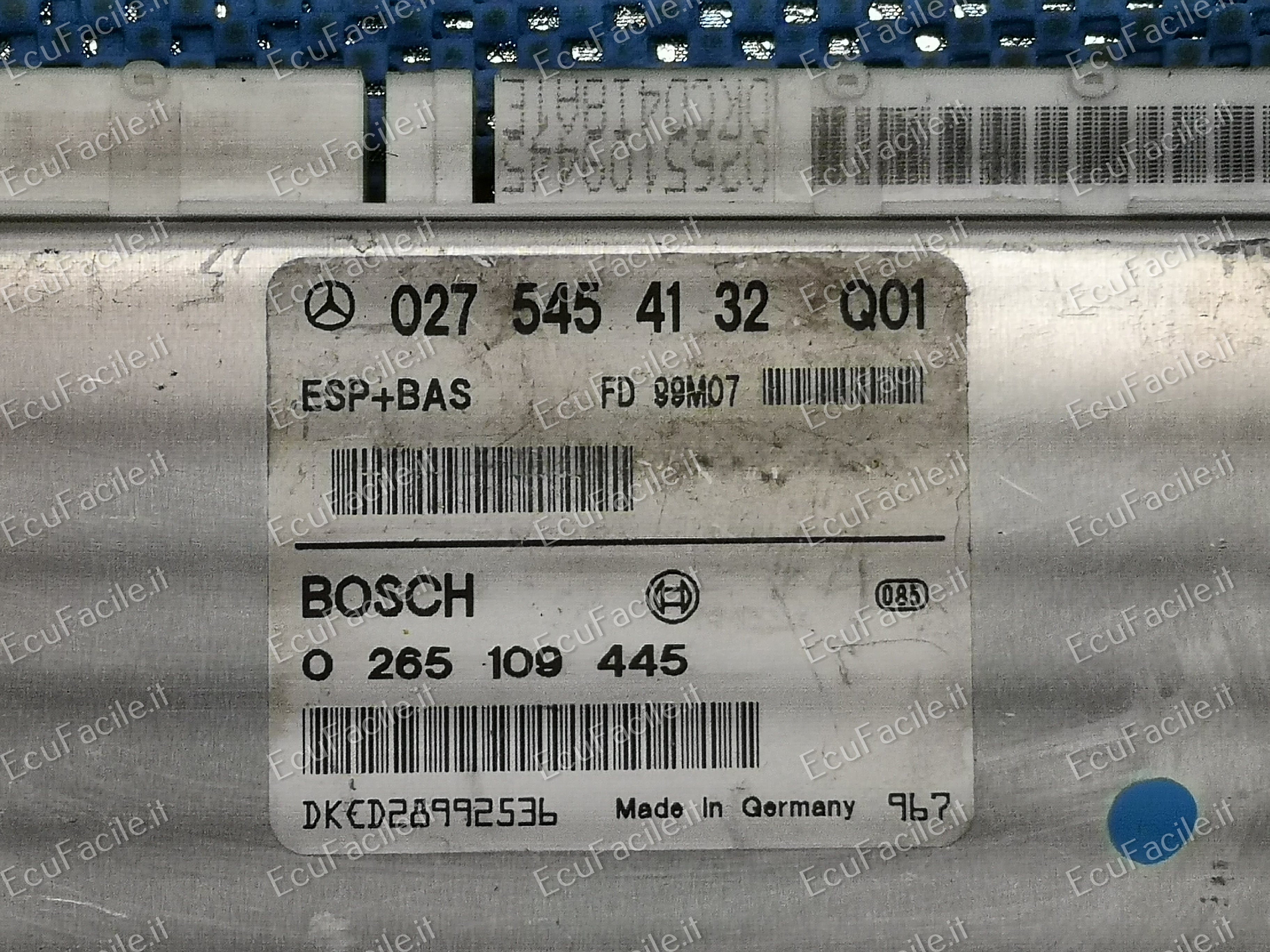 Ecu mercedes benz esp bas classe a bz 0275454132q01 0265109445