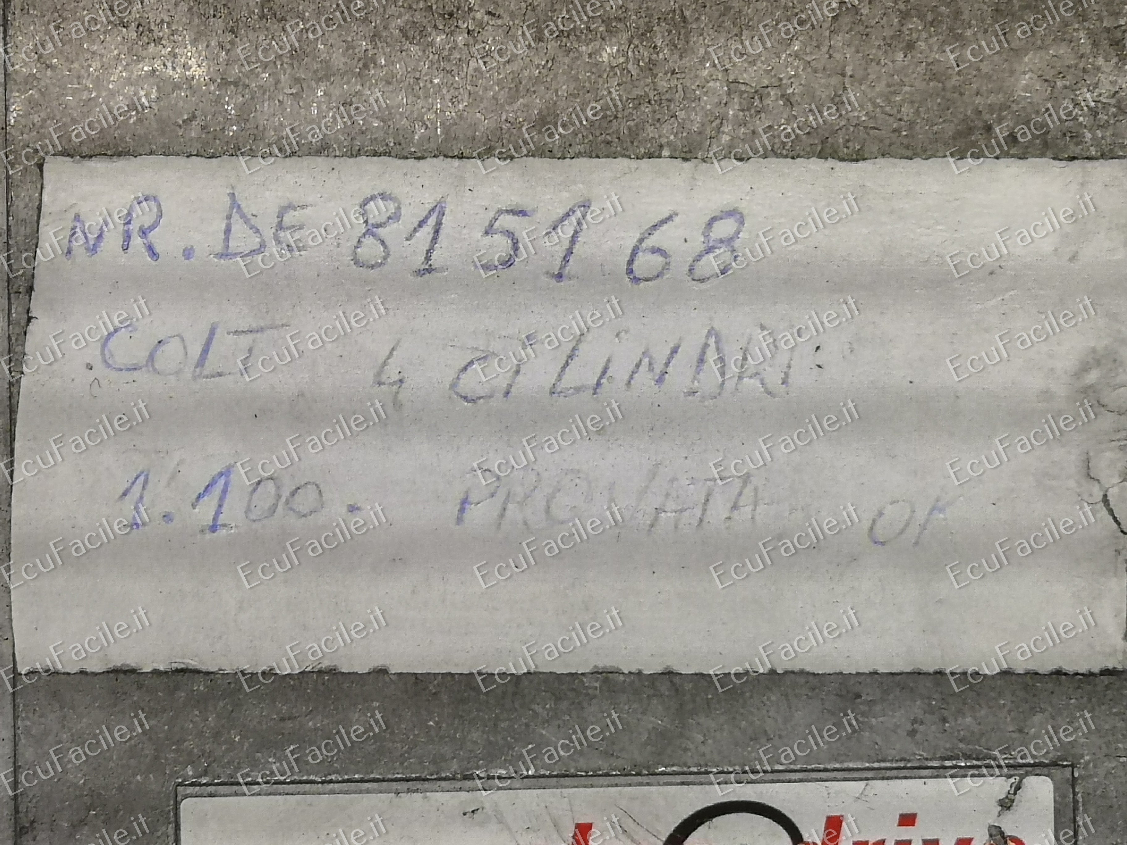 Ecu mitsubishi colt 1.1 brc fly sf de815168 gas 4 cilindri