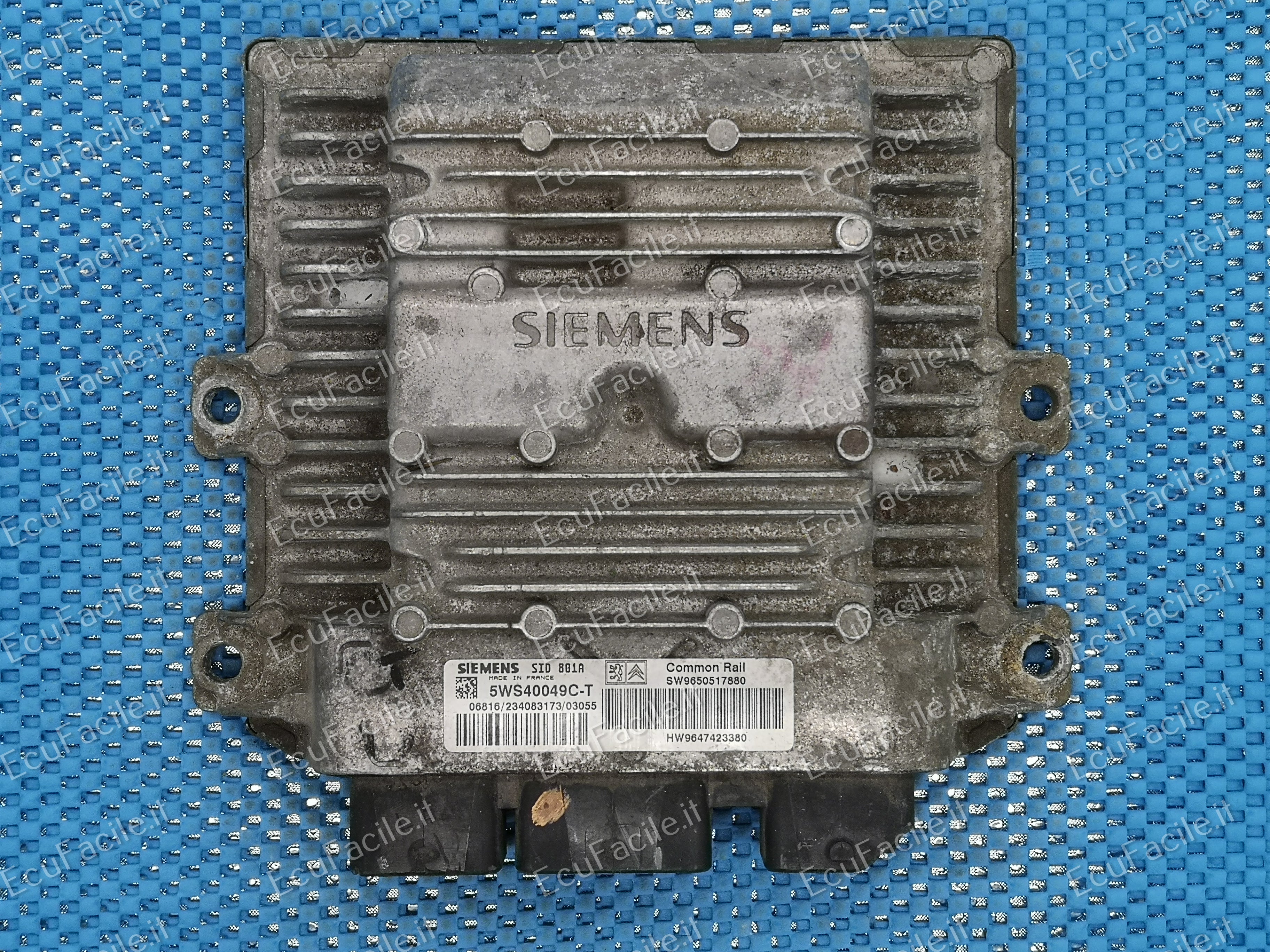 ECU CITROEN 2.0 SID801A 5WS40049C-T SW90650517880 HW9647423380