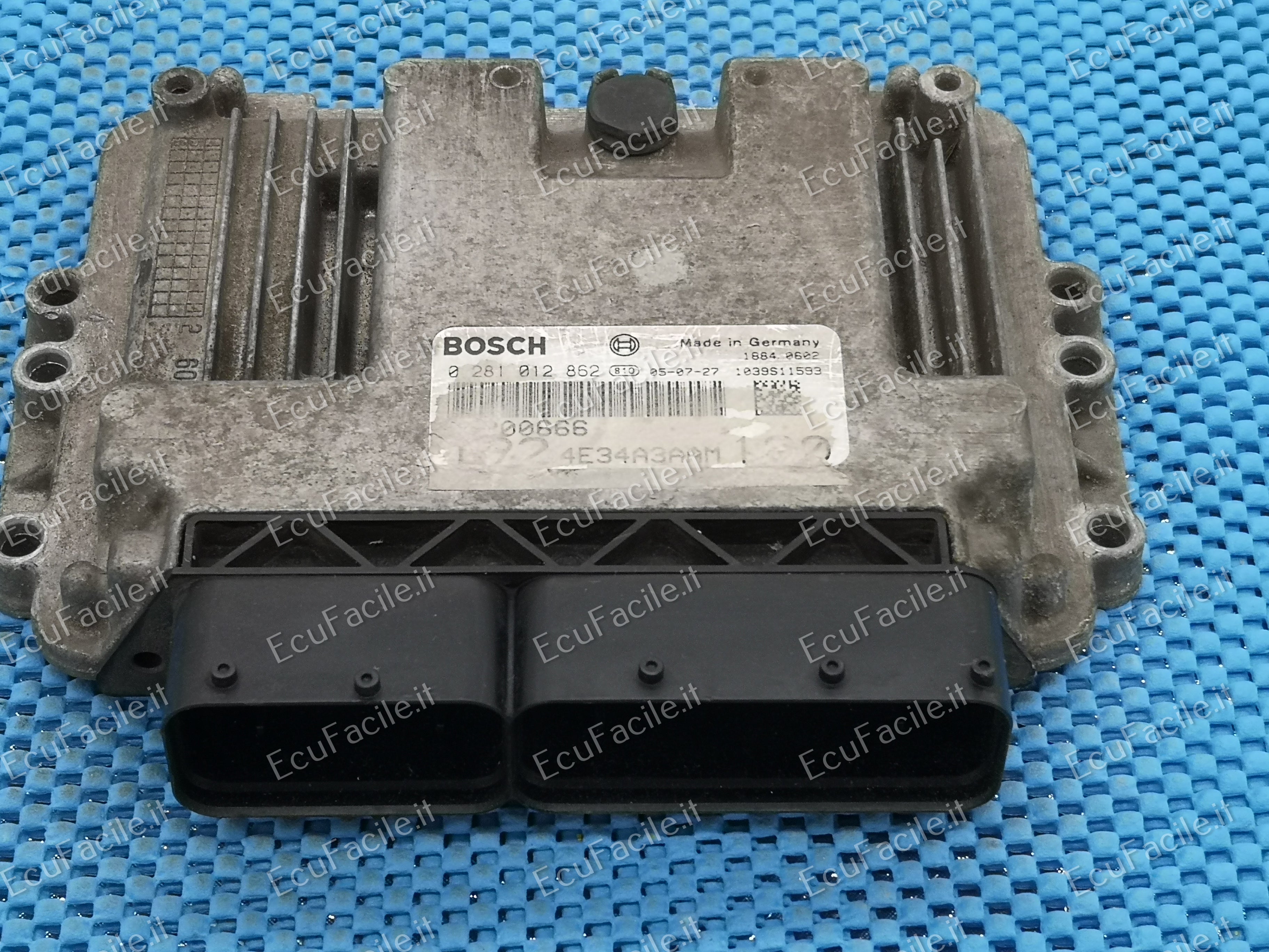 ECU FIAT STILO 0281012862 55204761 55200666 4E34A3AAM EDC 16C39-5.W4