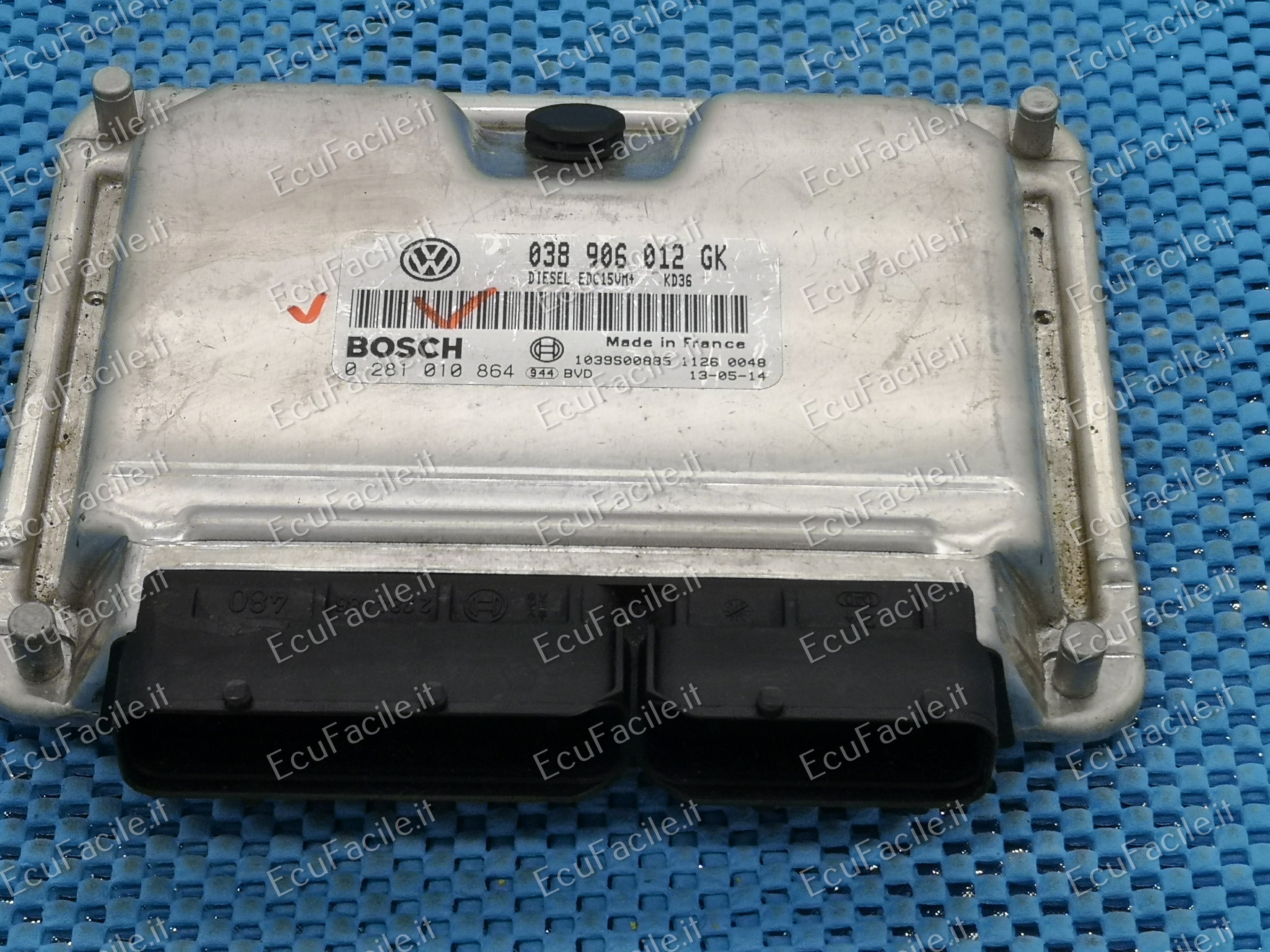 ECU VW GOLF 1.9TDI ALH 038906012GK 0281010864 362681 EDC15VM +