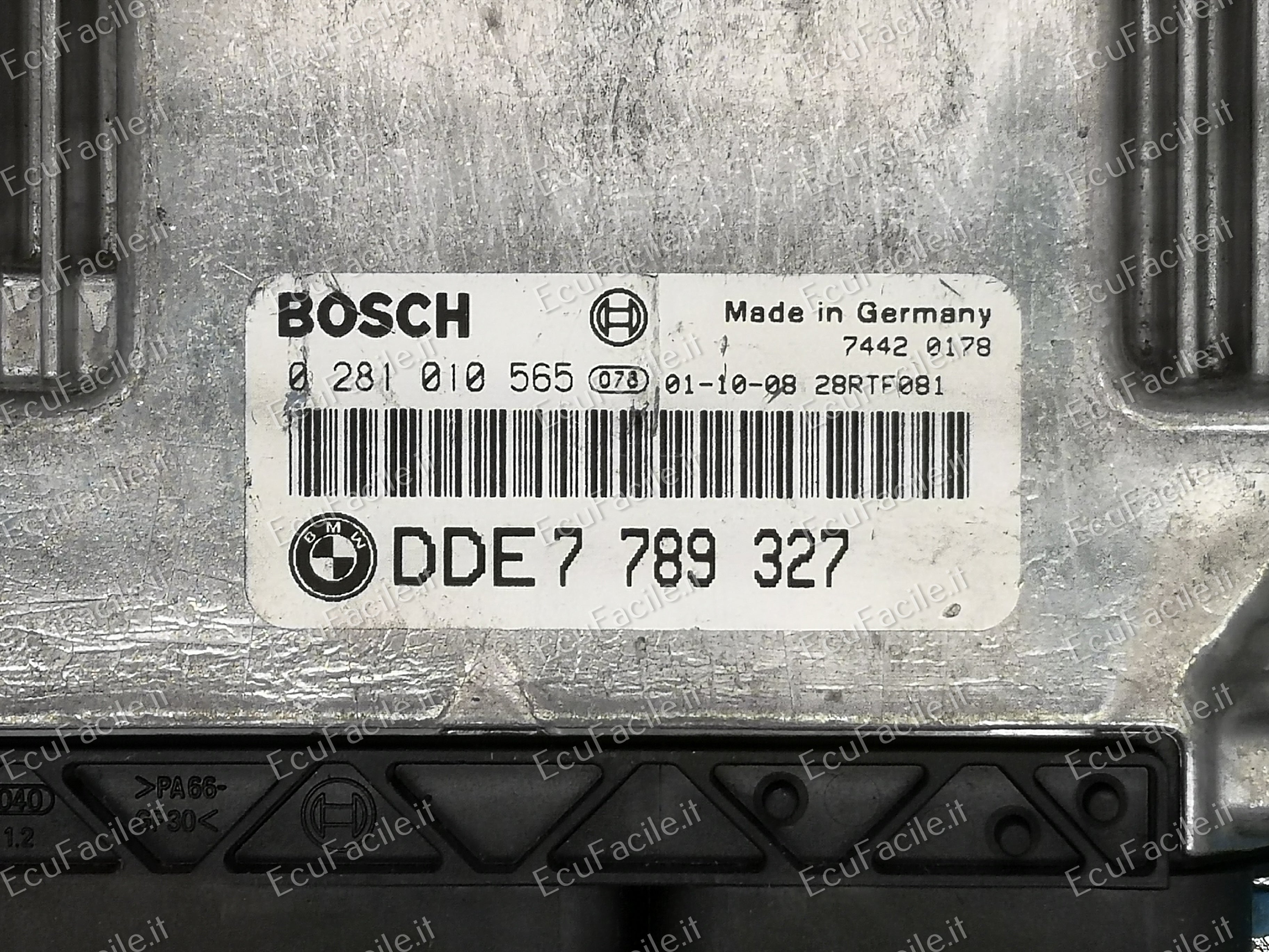 ECU BMW E46 320D 0281010565 EDC 16C1-3.1 DDE 7789572 DDE7789327