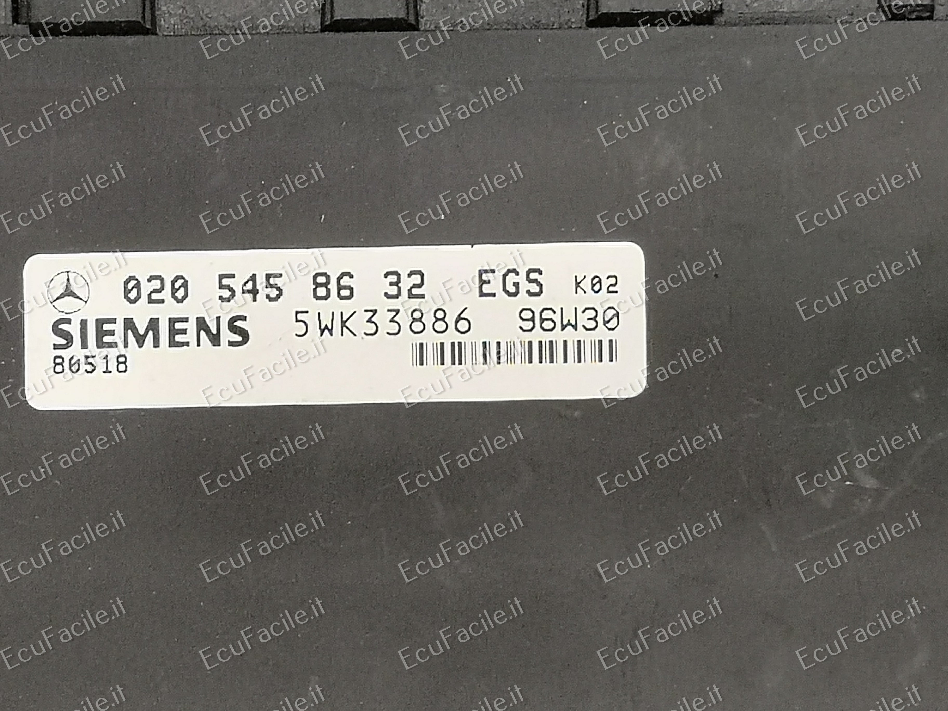 Ecu mercedes w210 e class w202 c 0205458632 egs 5wk33886