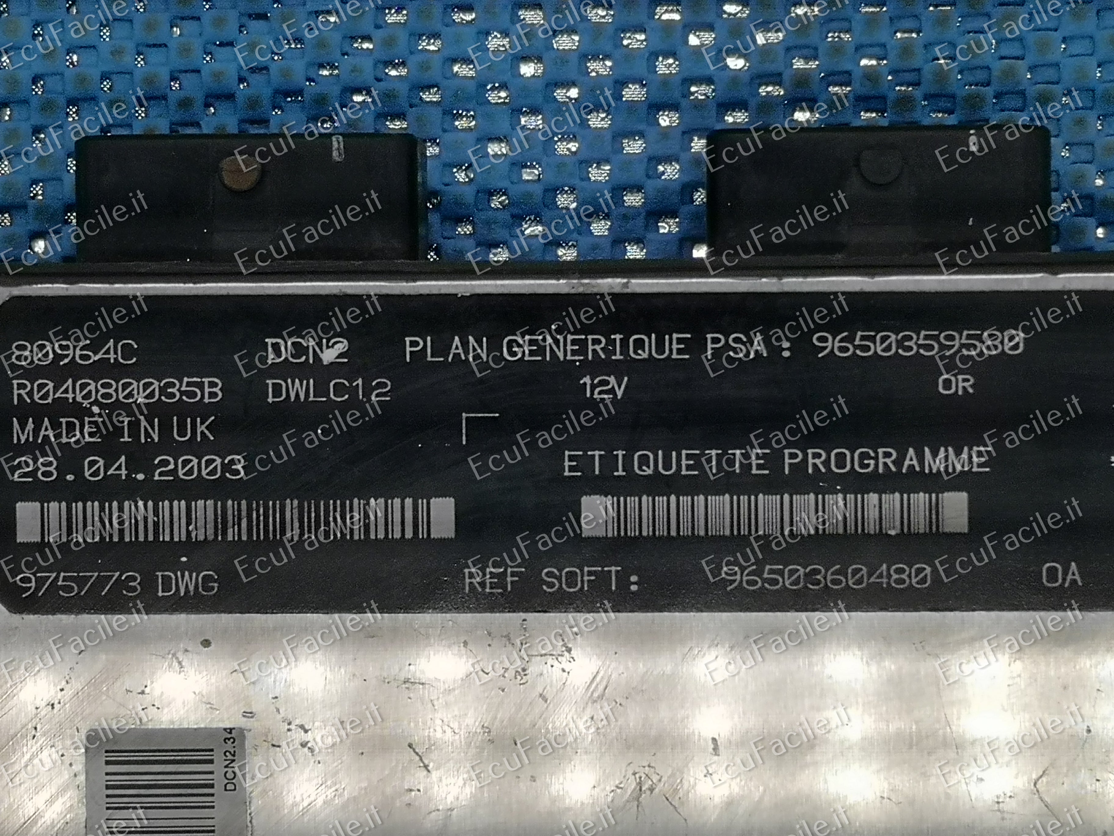ECU CITROEN BERLINGO 1.9 9650360480 R04080035B 9650359580 9650360080