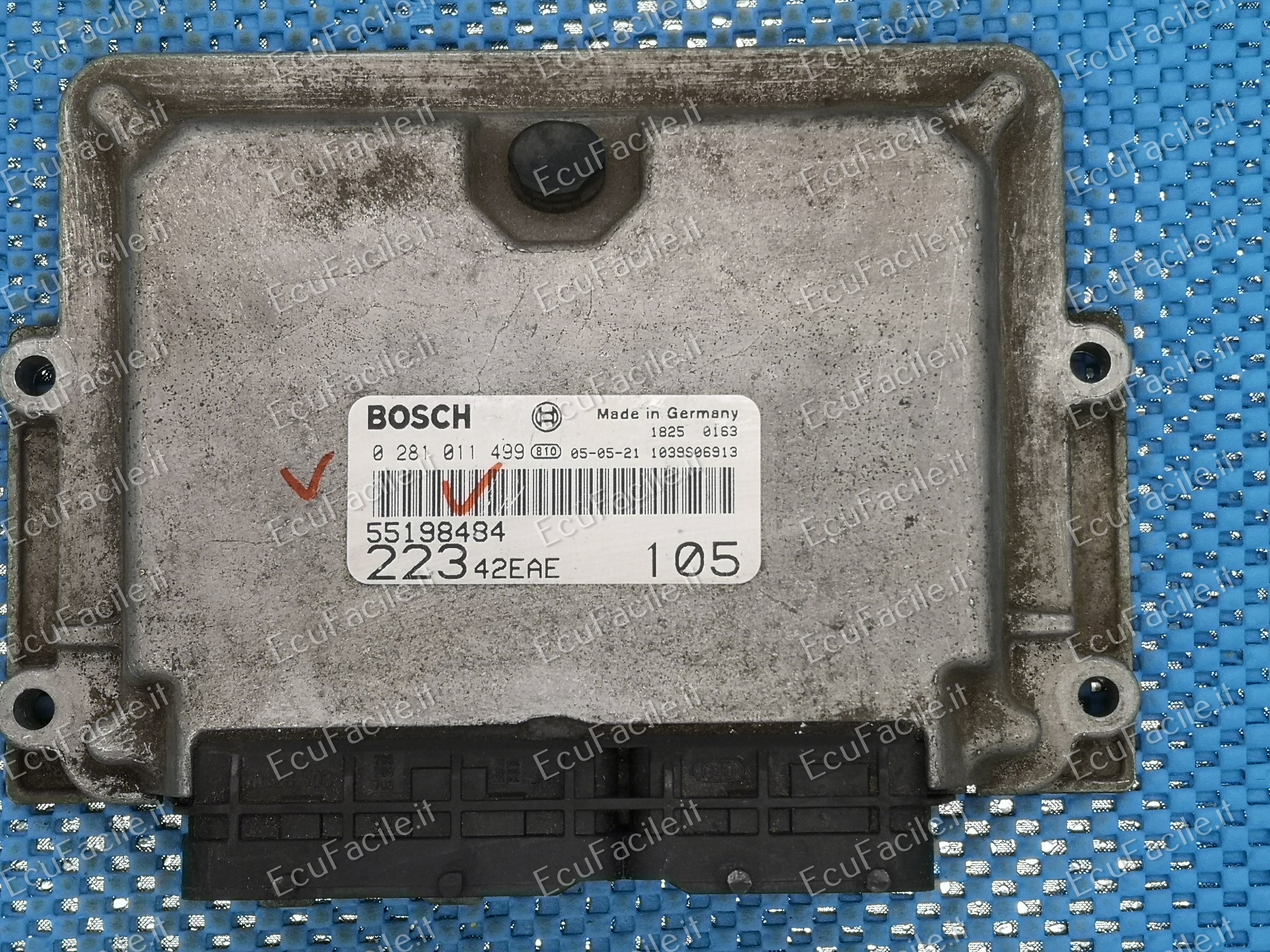 ECU FIAT DOBLO 1.9 JTD 0281011499 55191195 55198484 EDC 15C7-2.11