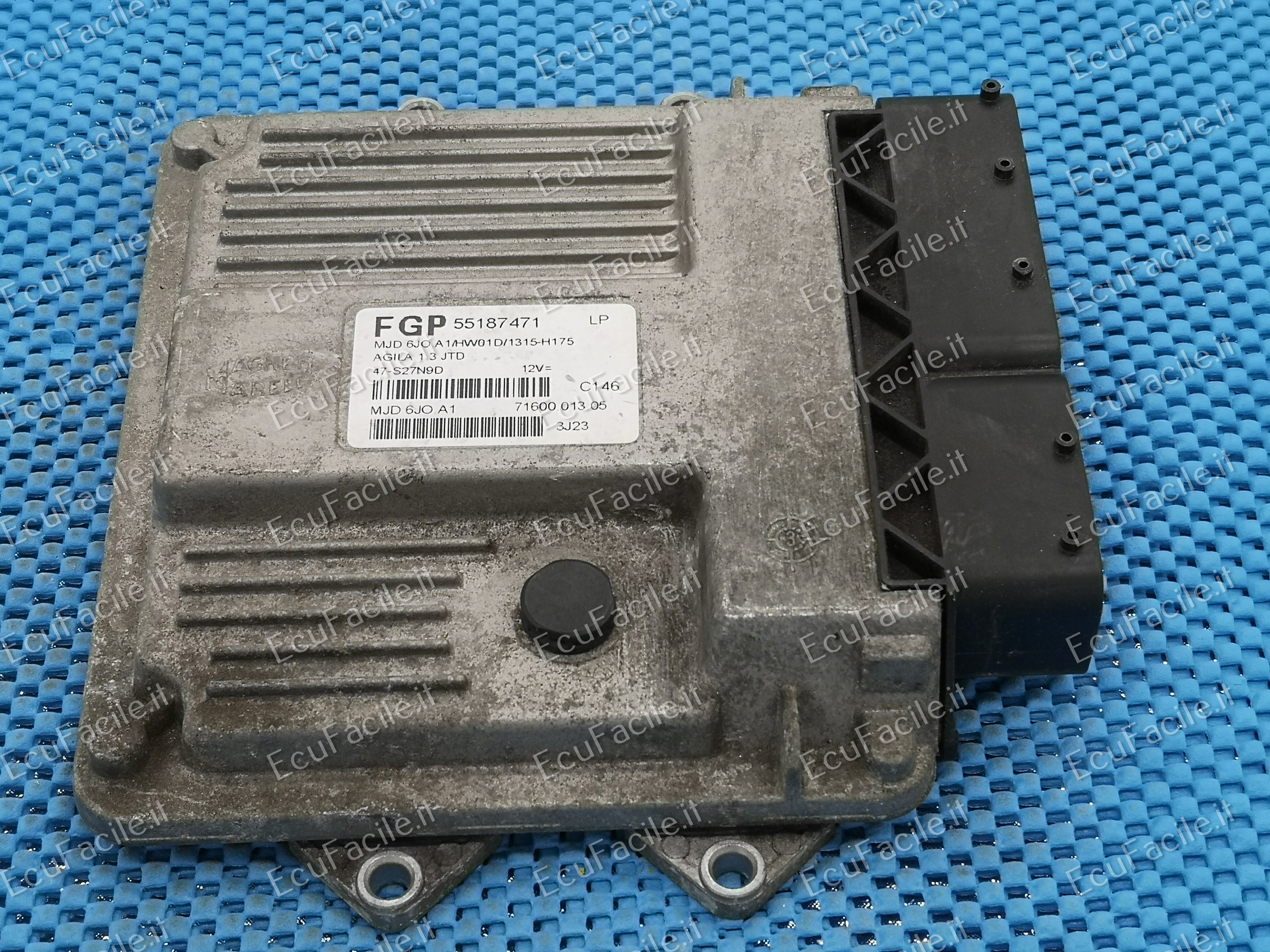 ECU 1.3 CDTI OPEL AGILA 55187471 MJD 6JO.A1 HW01D 1320-H177