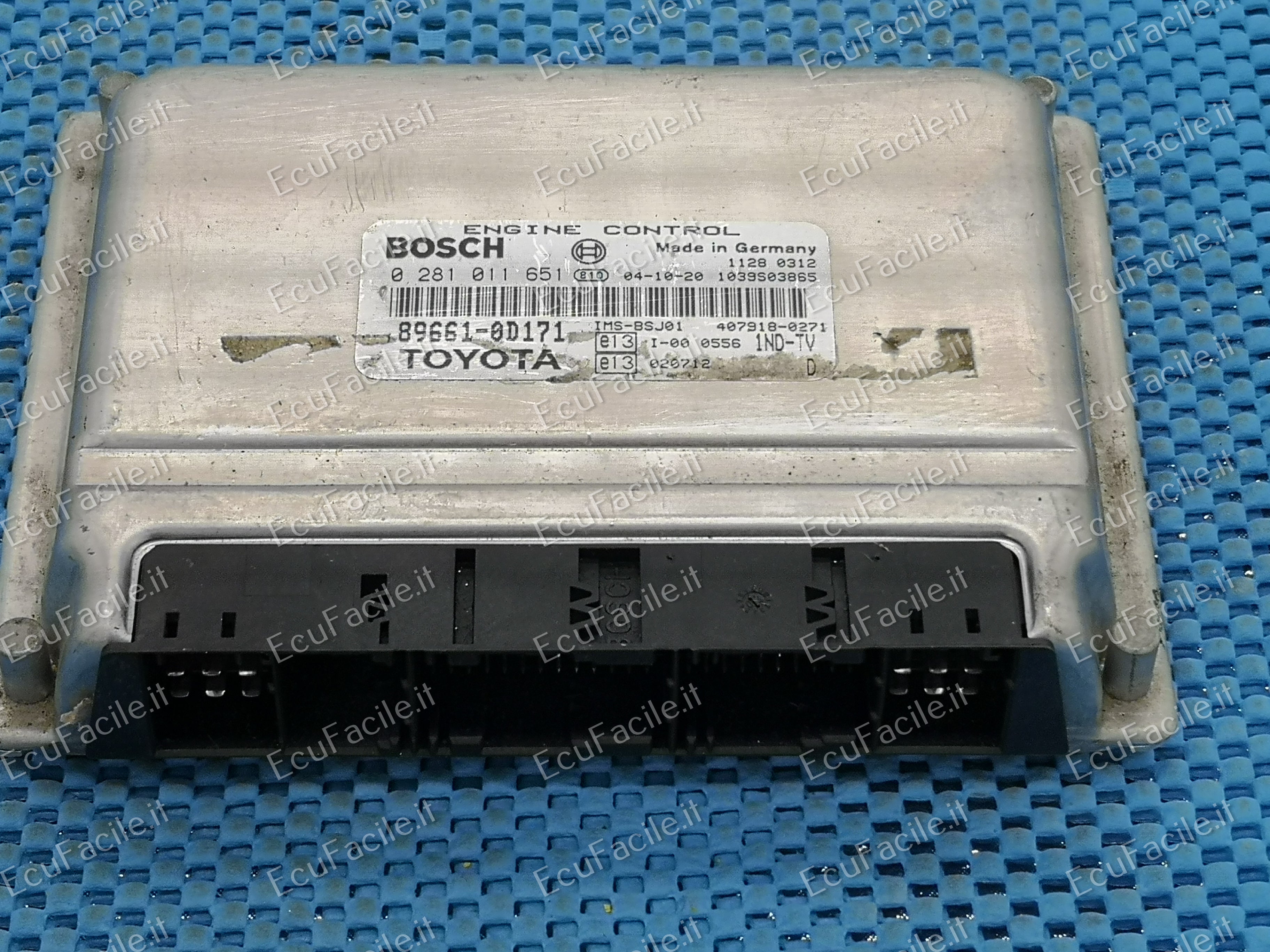 ECU MOTORE 0281011651 896610D171 89661-0D171 TOYOTA EDC 15C9-6.1