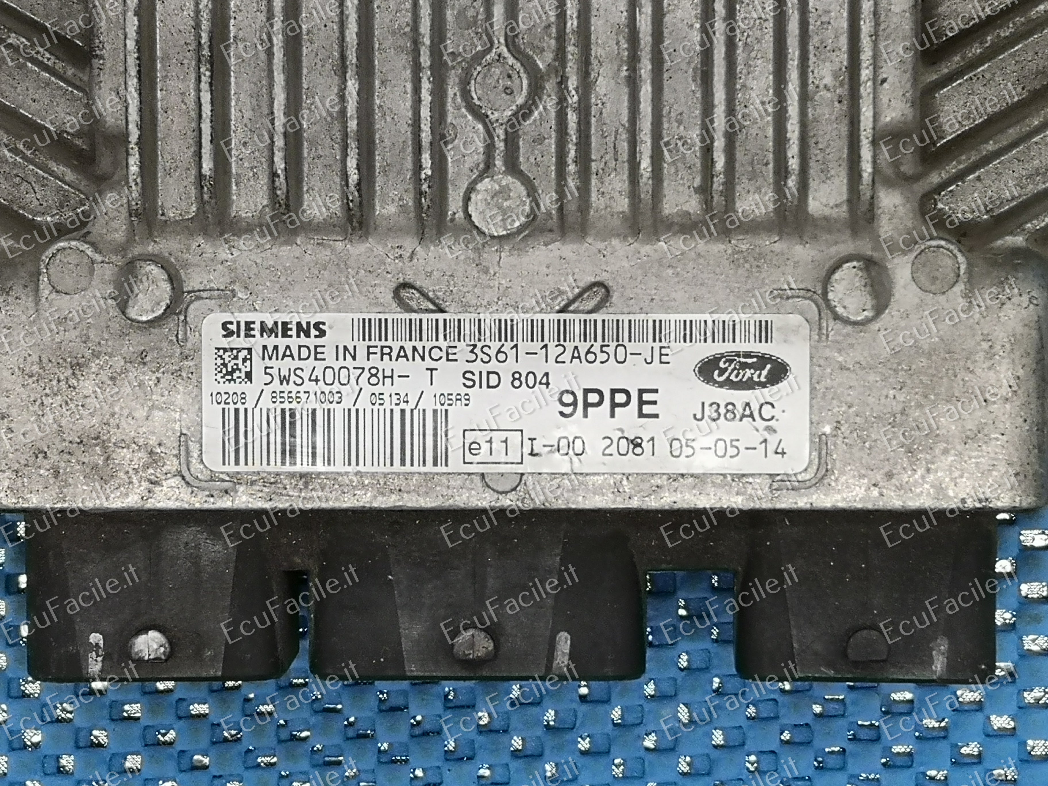 CENTRALINA FORD FIESTA 1.4 TDCI 5WS40078H-T 3S61-12A650-JE 9PPE