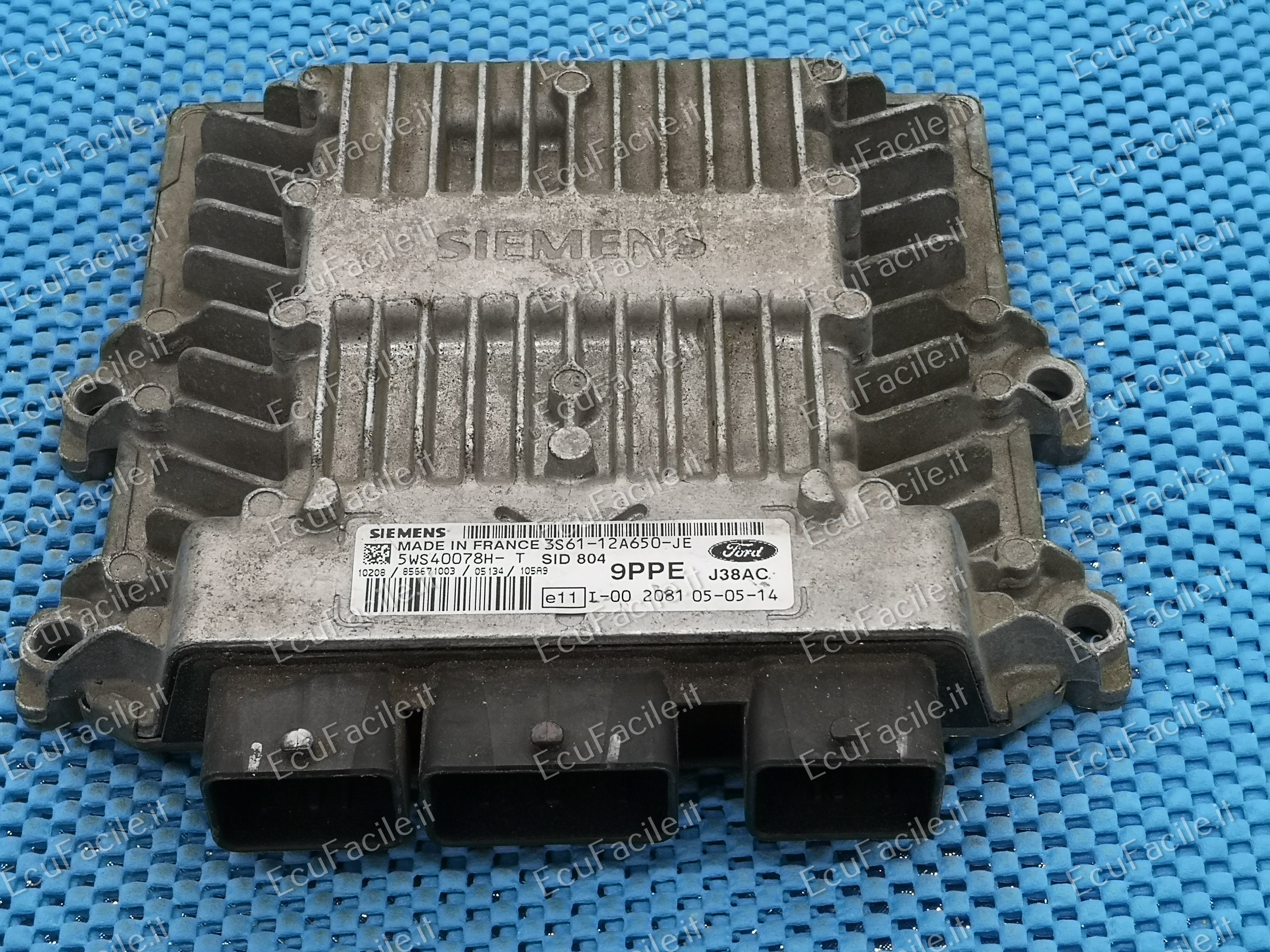 CENTRALINA FORD FIESTA 1.4 TDCI 5WS40078H-T 3S61-12A650-JE 9PPE