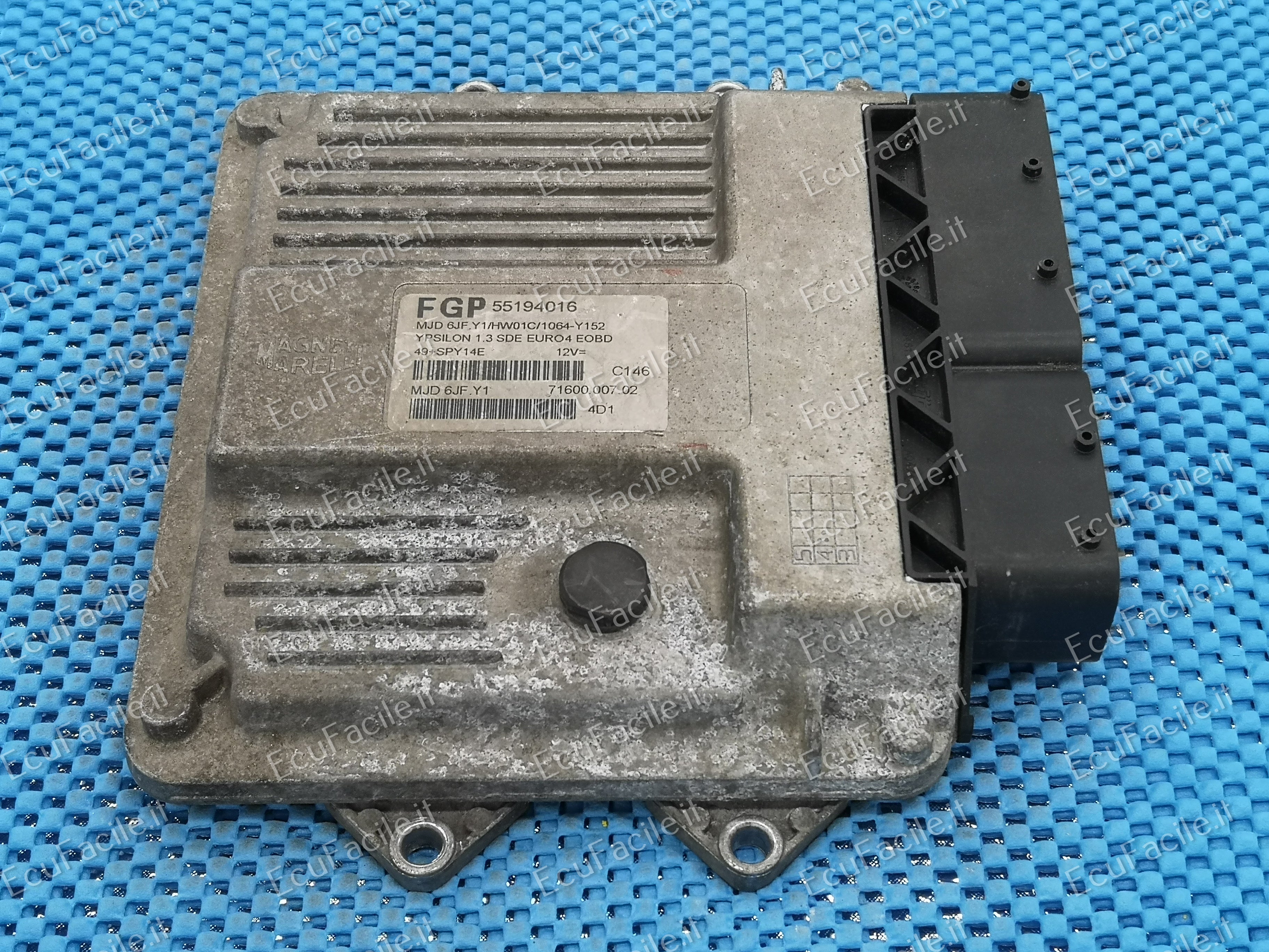 ECU LANCIA Y 1.3 JTD FGP 55194016 MJD 6JF.Y1 HW01C
