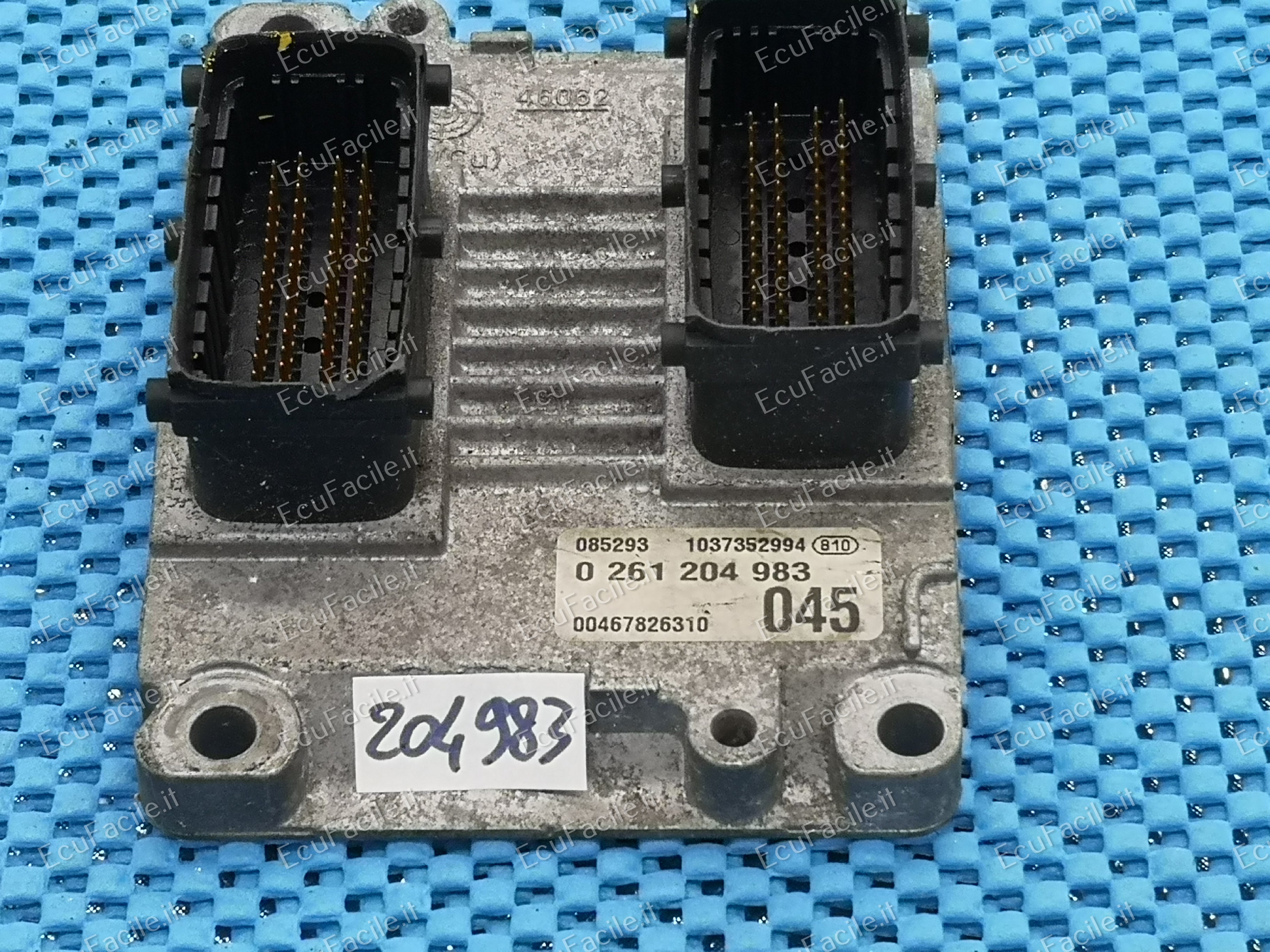 ECU FIAT PUNTO 1.2 16V BOSCH 0261204983 ME 7.3 H4 00447826310