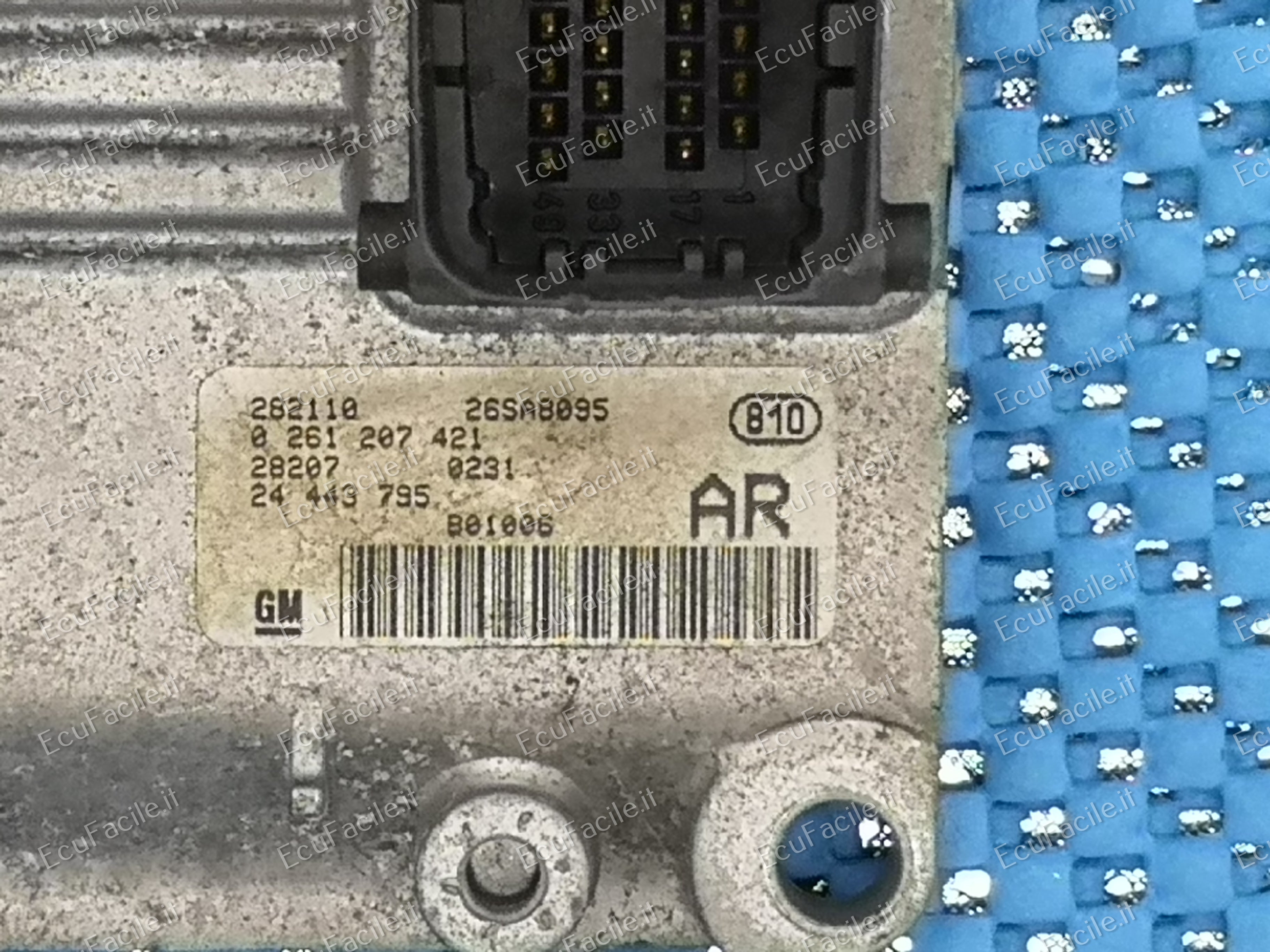 ECU MOTORE BOSCH 0261207421 OPEL 24443795 ME 7.6 H4