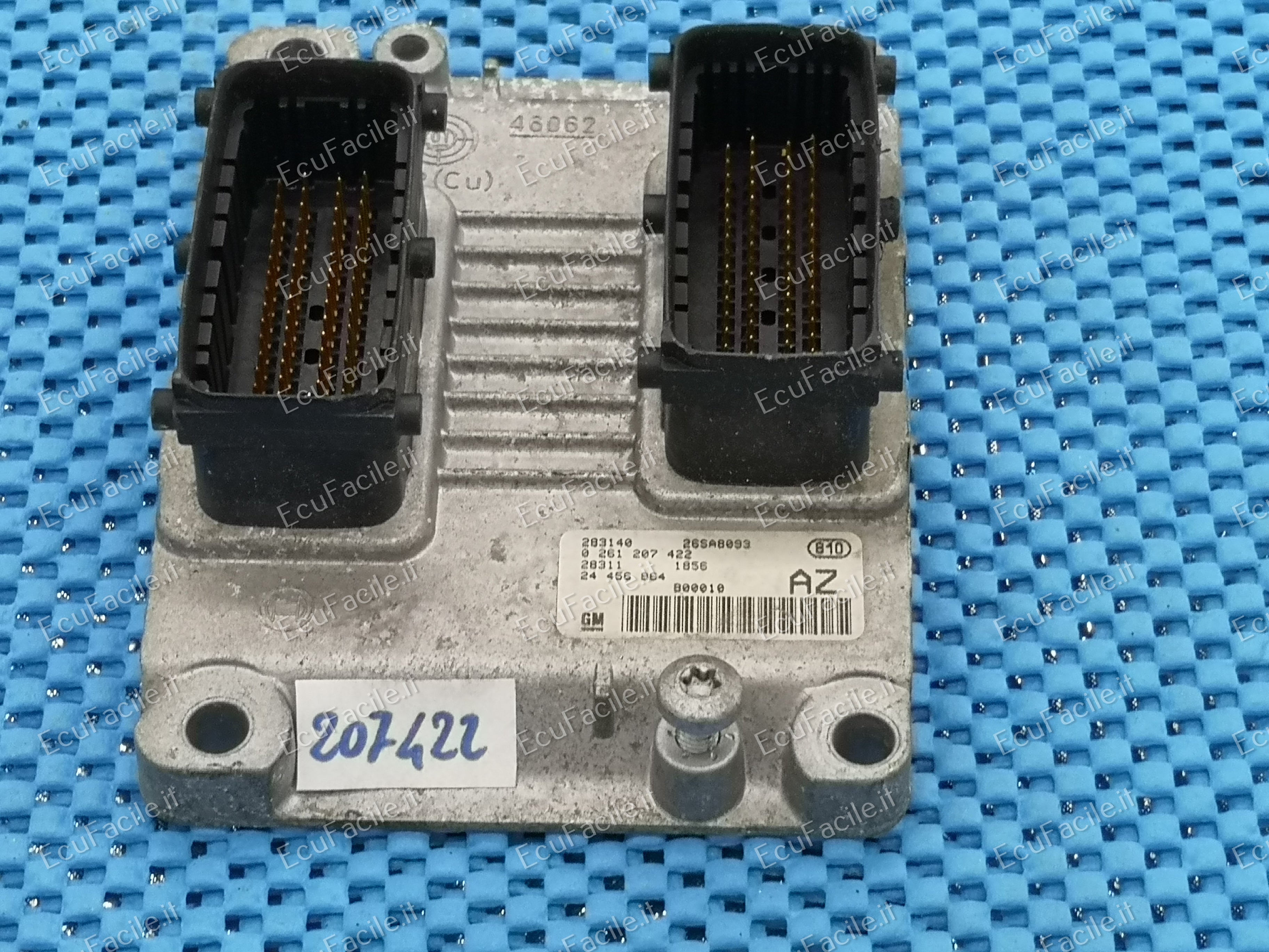 ECU BOSCH 0261207422 24456864 ME 7.6 H4 OPEL AGILA 1.0 12V.