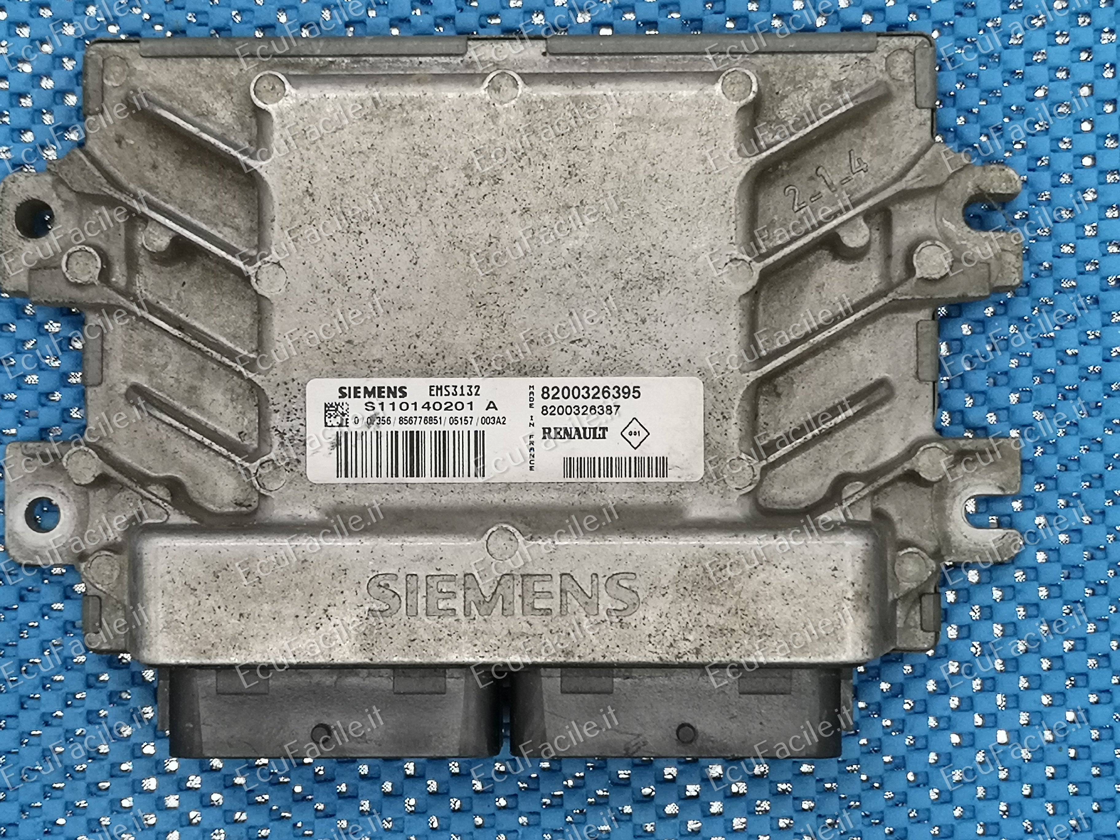 ECU SIEMENS CLIO KANGOO 1.2 S110140201 A 2003 D7FG7 8200326395
