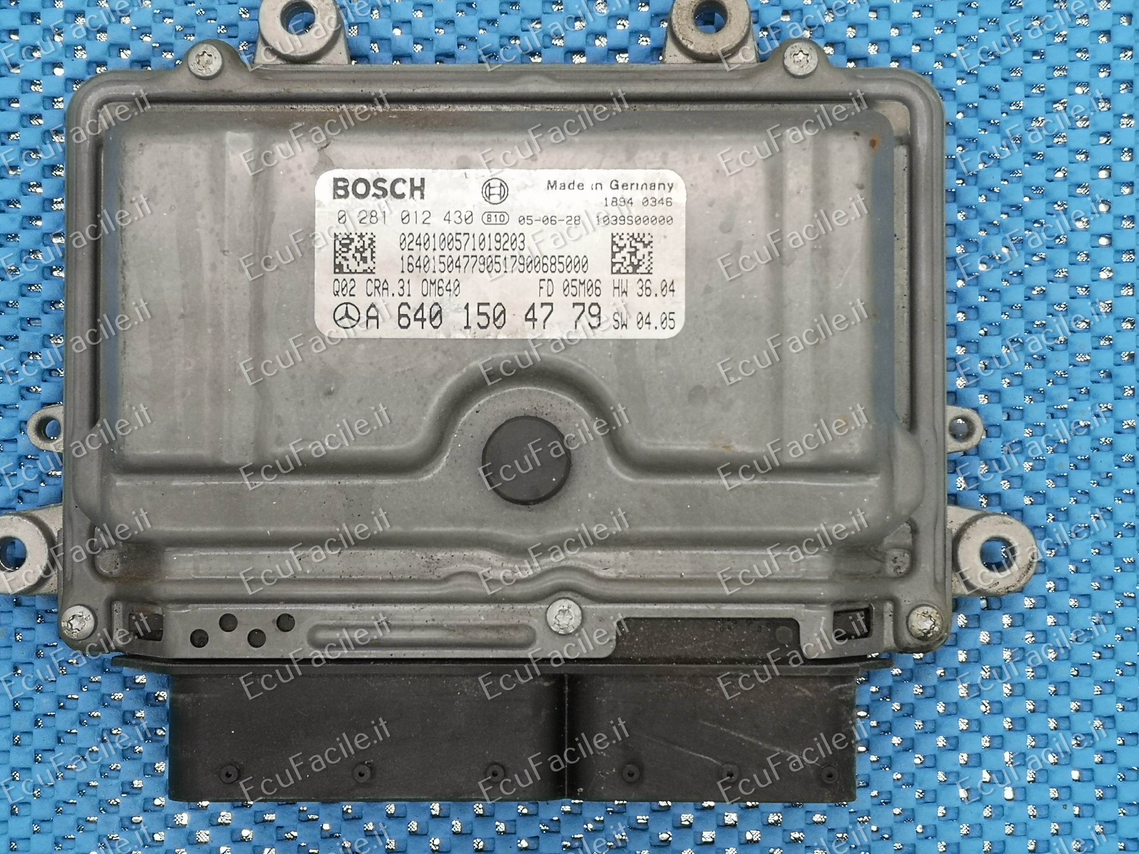 ECU MERCEDES A-CLASS A160 2.0 CDI 0281012430 A6401504779