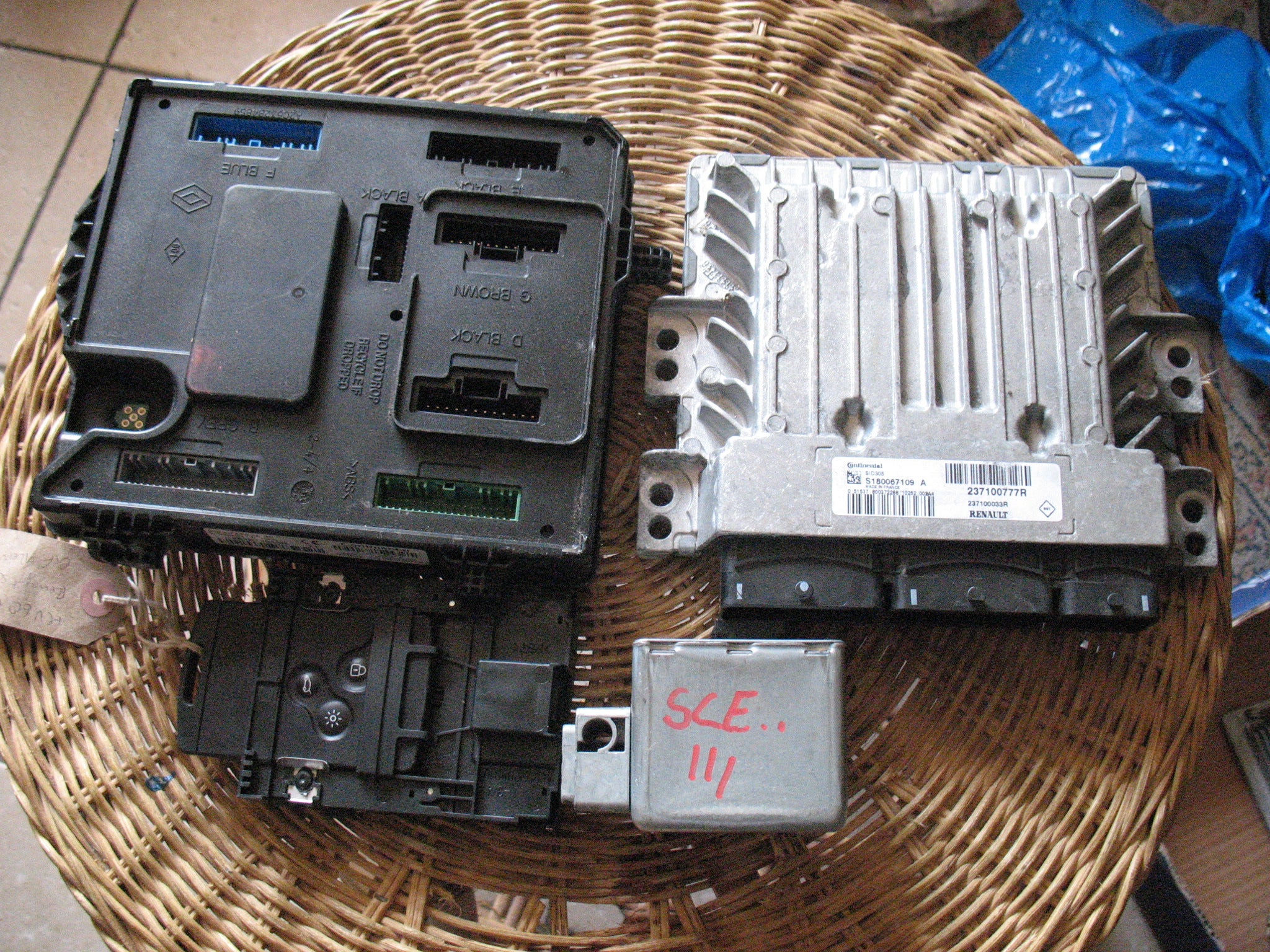 KIT ECU RENAULT MEGANE SID305 S180067109A 237100777R 284B13640R