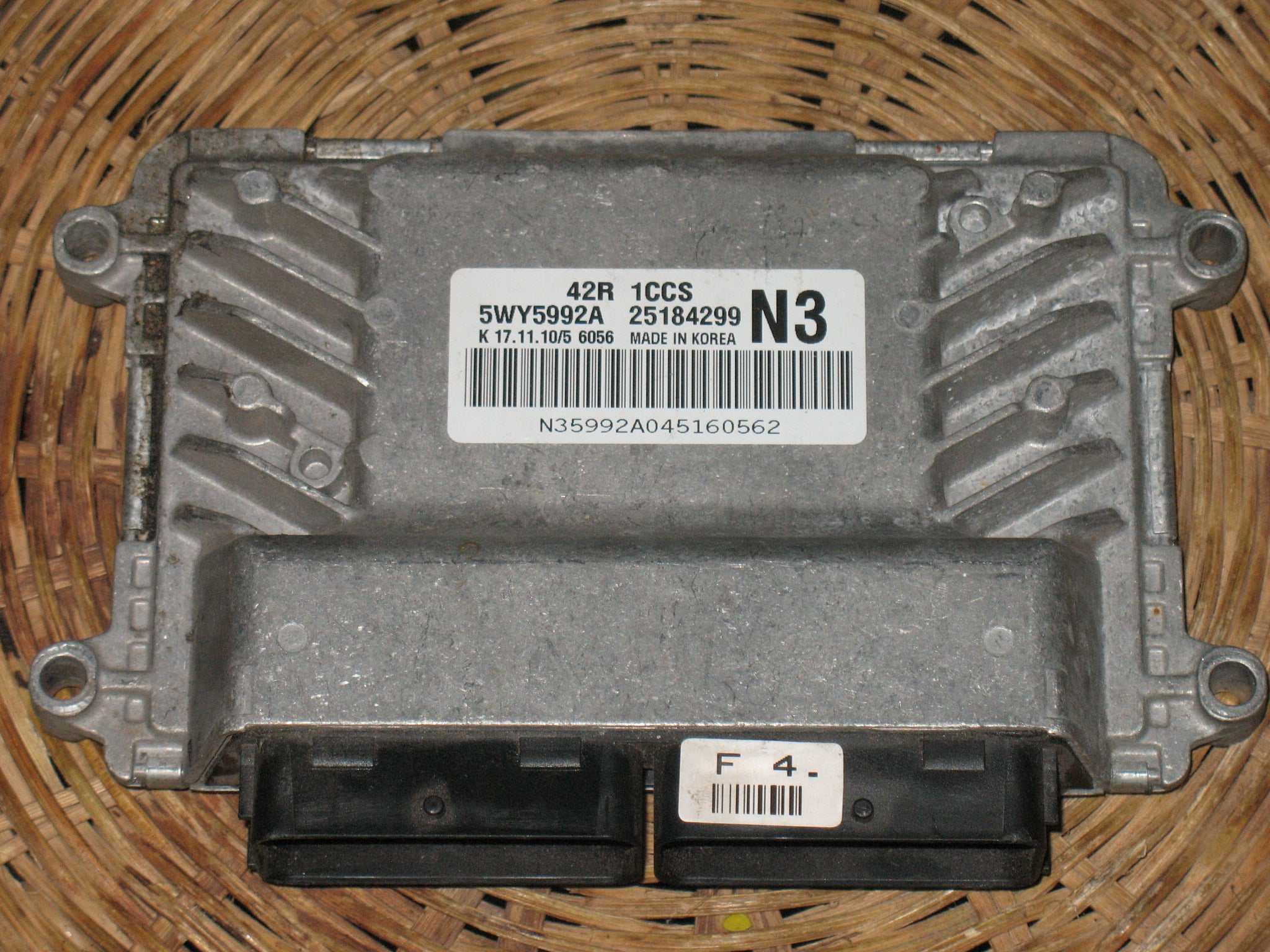 ECU CHEVROLET AVEO 1.2 5WY5992A 25184299 N3 1CCS